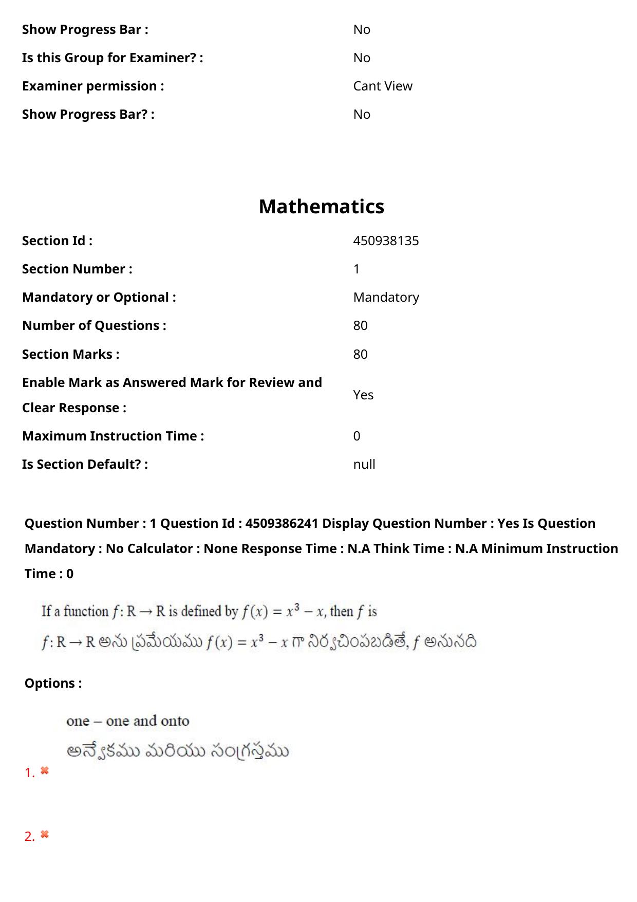 AP EAPCET 2024 - 18 May 2024 Forenoon - Master Engineering Question Paper With Preliminary Keys - Page 2
