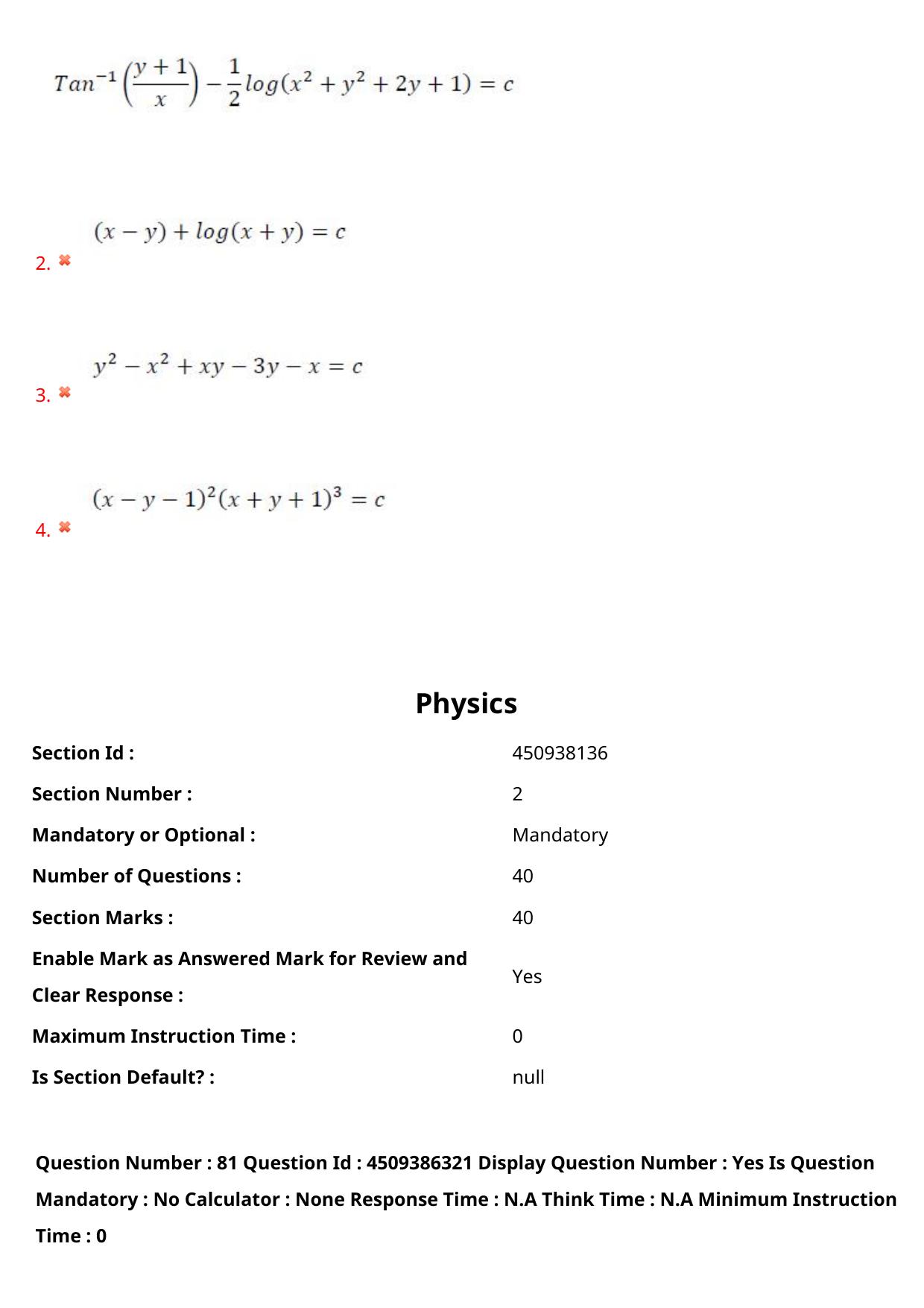 AP EAPCET 2024 - 18 May 2024 Forenoon - Master Engineering Question Paper With Preliminary Keys - Page 63