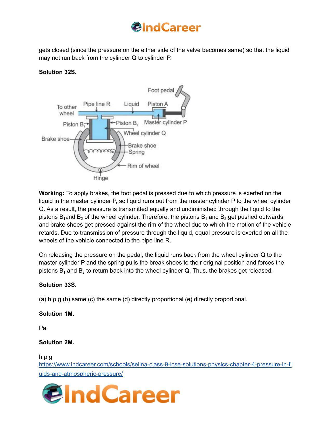 Selina Class 9 ICSE Solutions Physics : Chapter 4- Pressure in Fluids and Atmospheric Pressure - Page 9