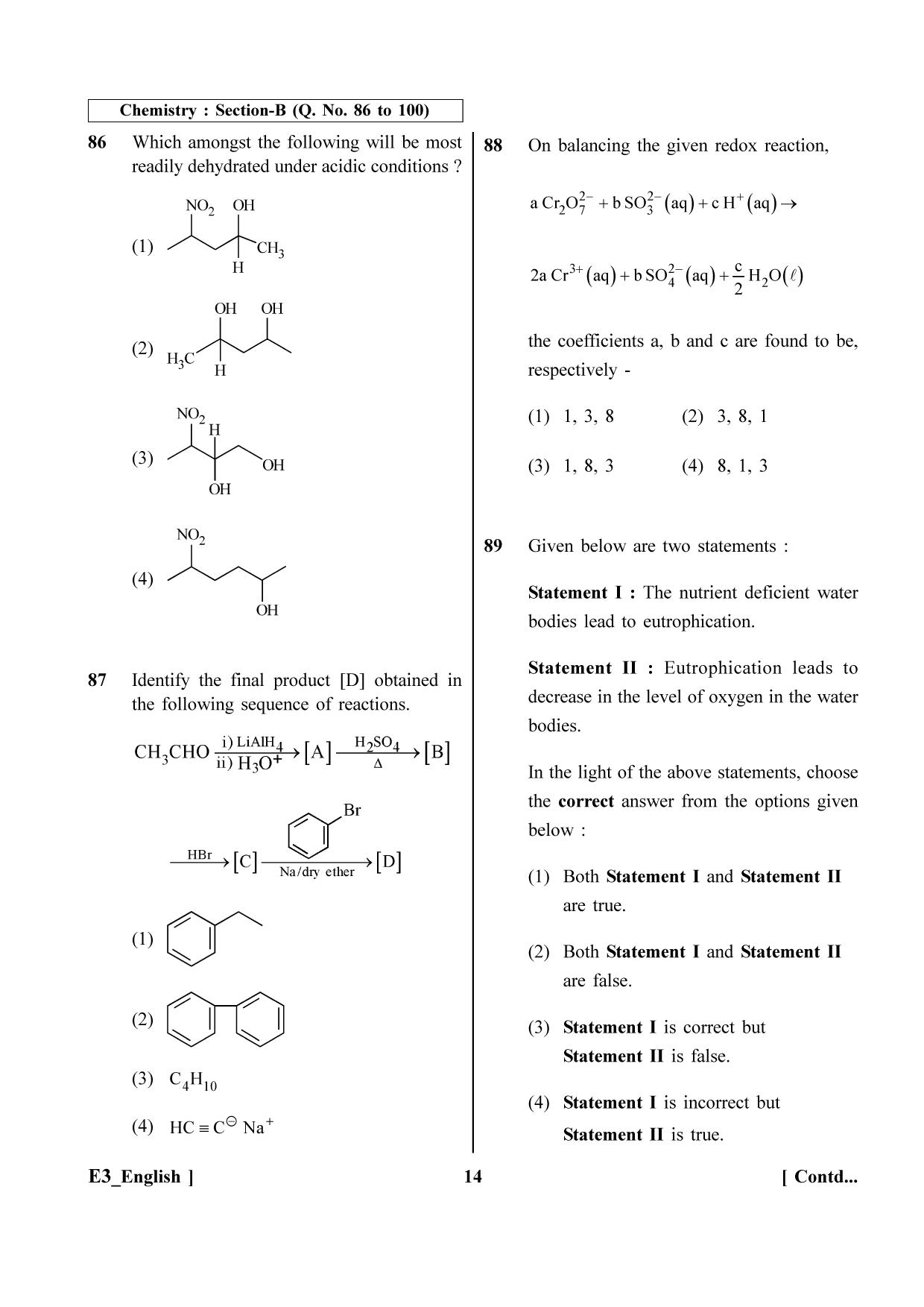 NEET 2023 E4 Official Answer Key - Page 14