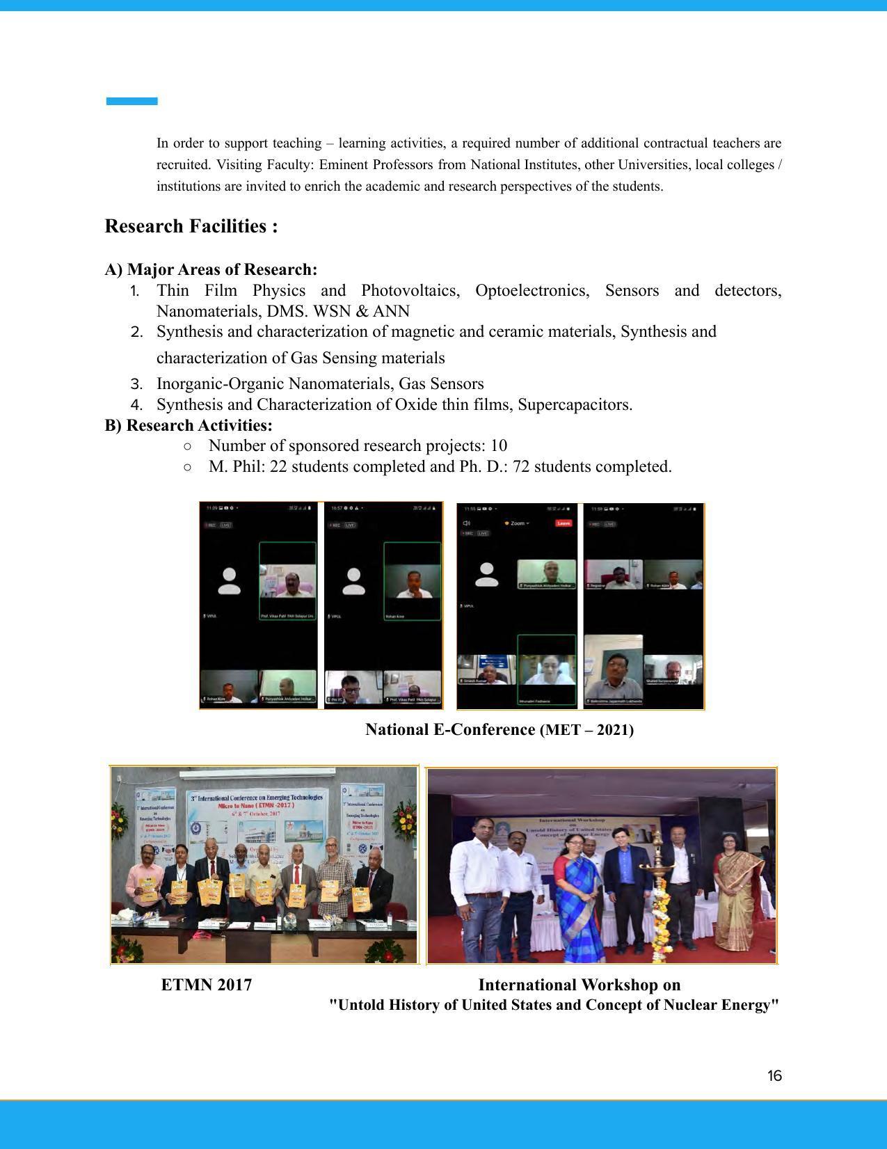 Solapur University, Solapur Prospectus 2021-22 - Page 17