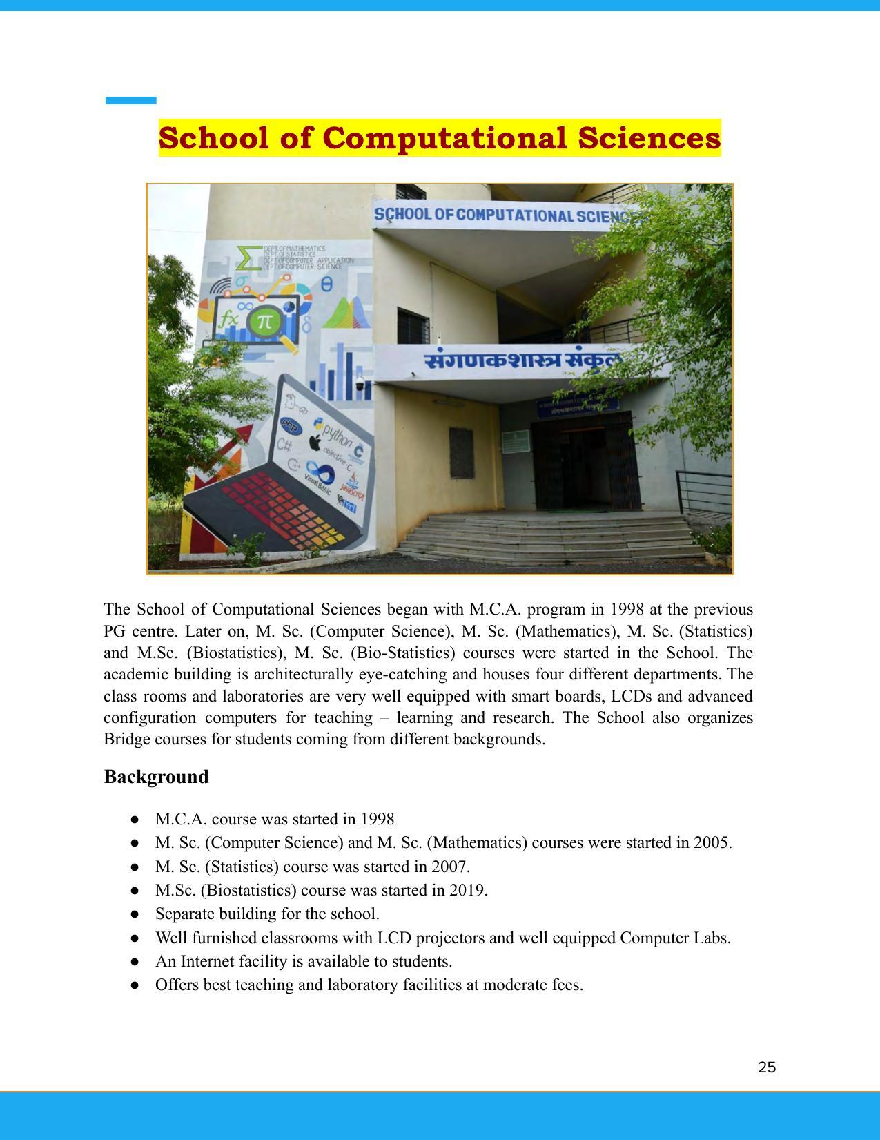 Solapur University, Solapur Prospectus 2021-22 - Page 26