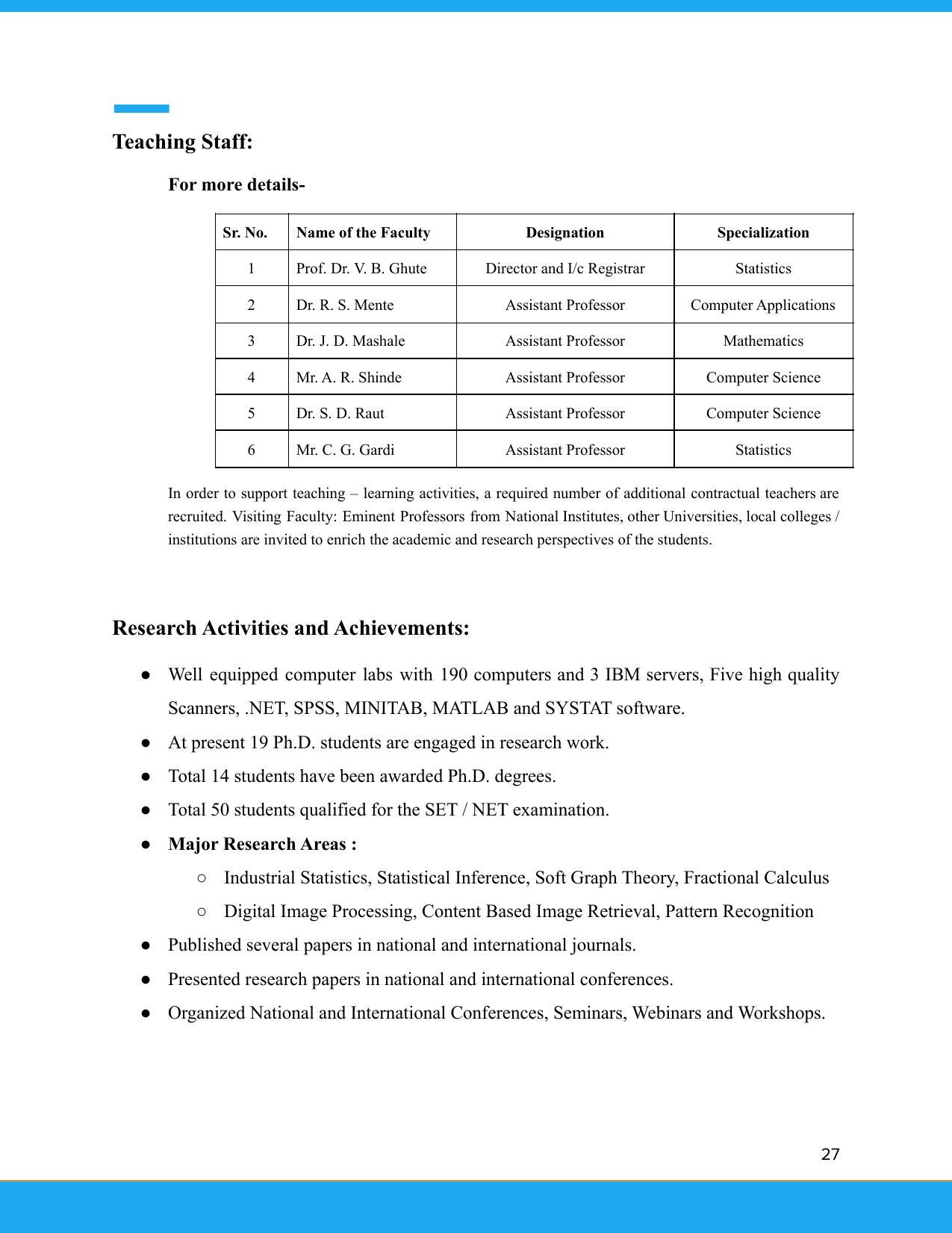 Solapur University, Solapur Prospectus 2021-22 - Page 28