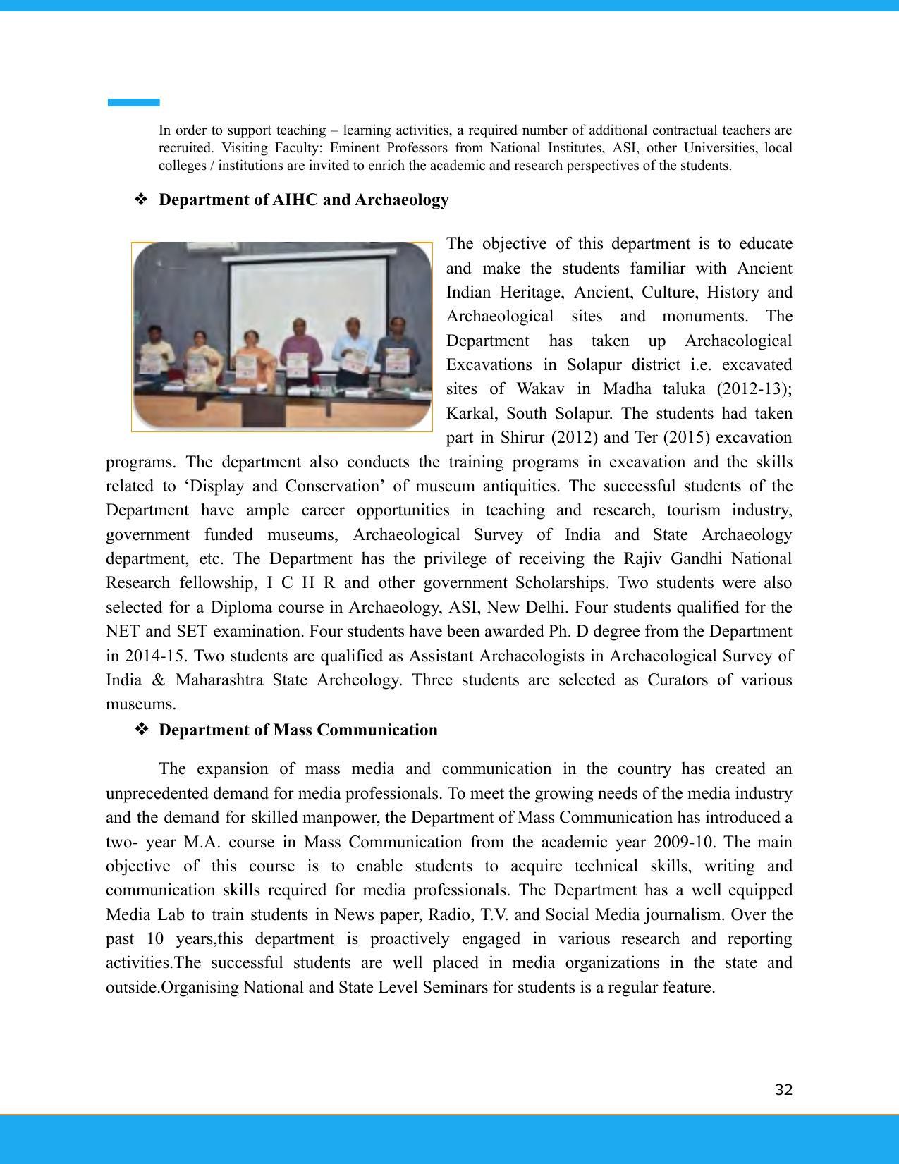 Solapur University, Solapur Prospectus 2021-22 - Page 33