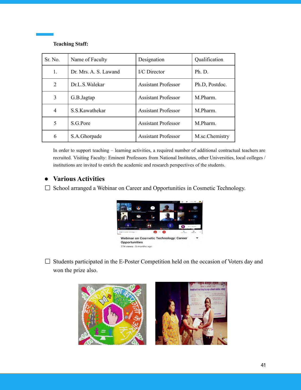 Solapur University, Solapur Prospectus 2021-22 - Page 42