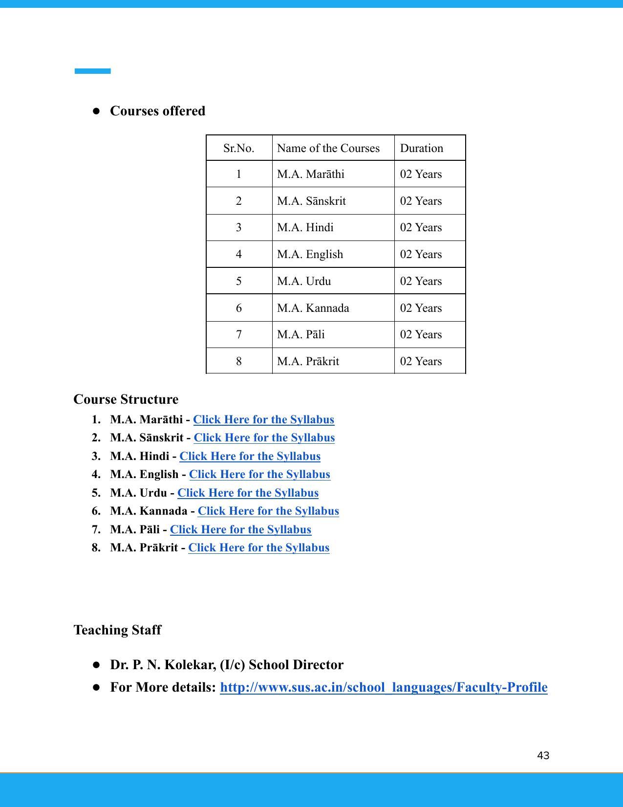 Solapur University, Solapur Prospectus 2021-22 - Page 44