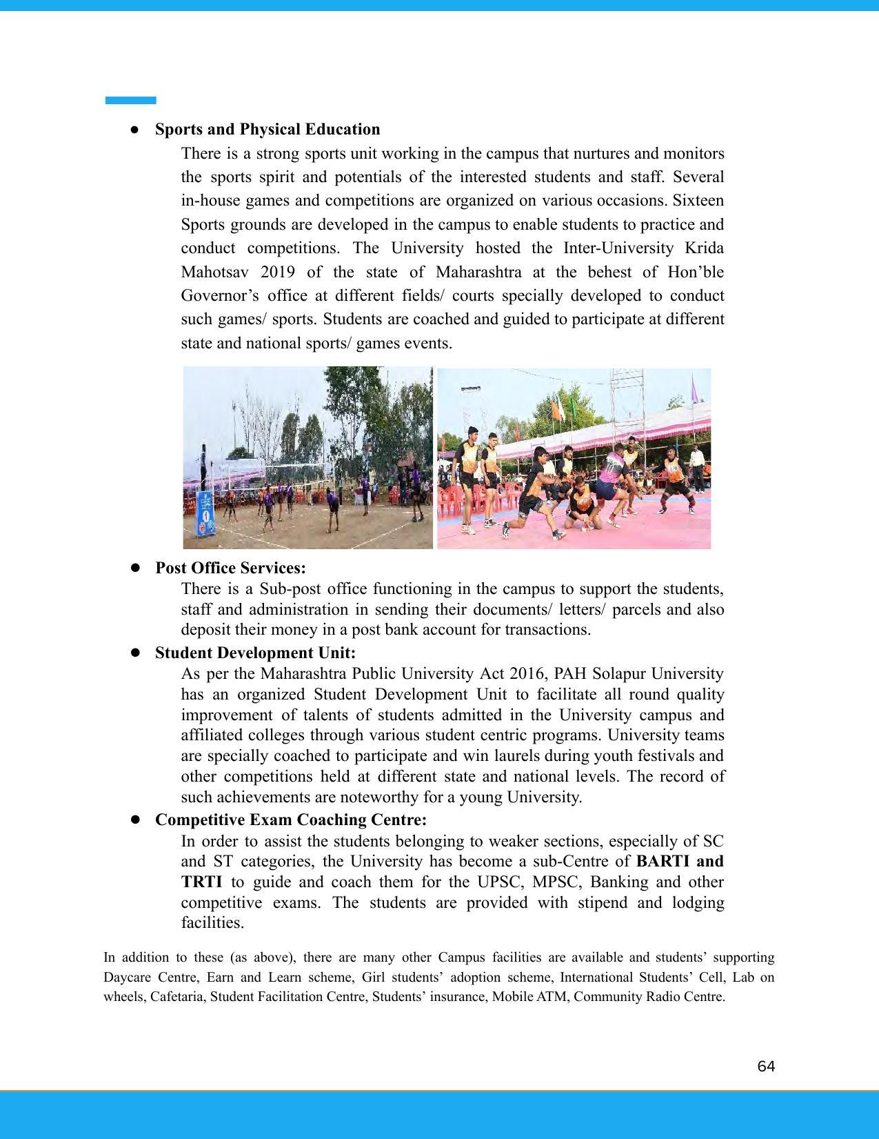 Solapur University, Solapur Prospectus 2021-22 - Page 65