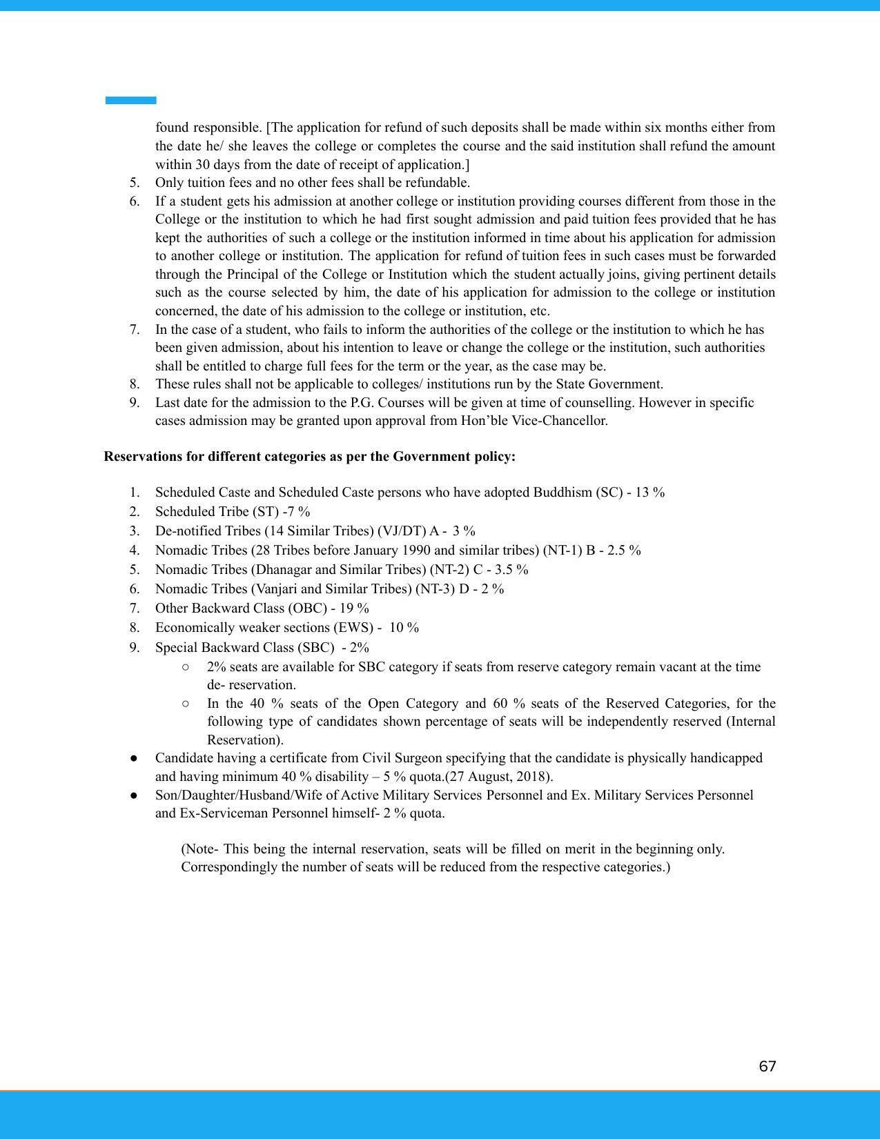 Solapur University, Solapur Prospectus 2021-22 - Page 68