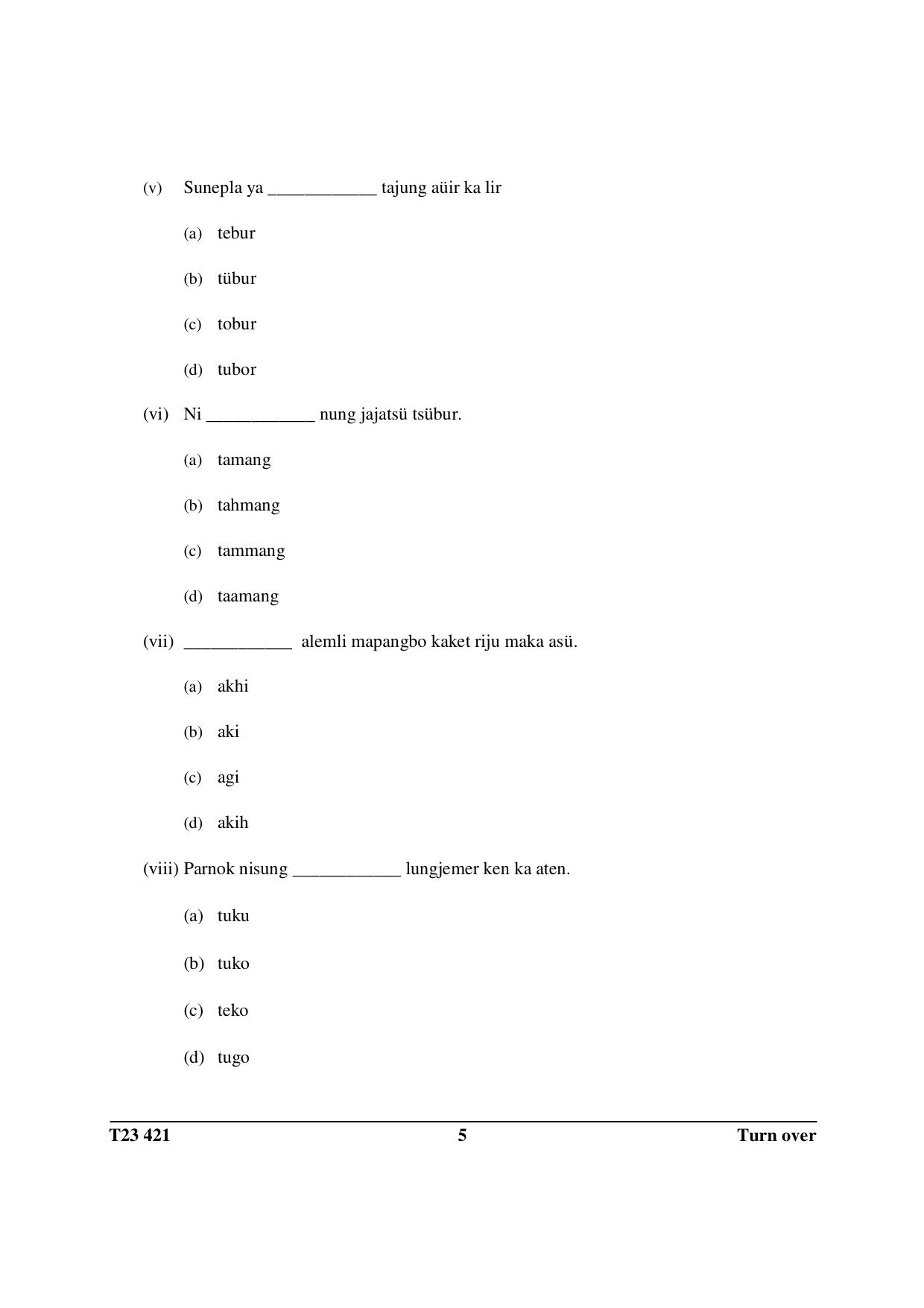 ICSE Class 10 AO NAGA 2023 Question Paper - Page 5