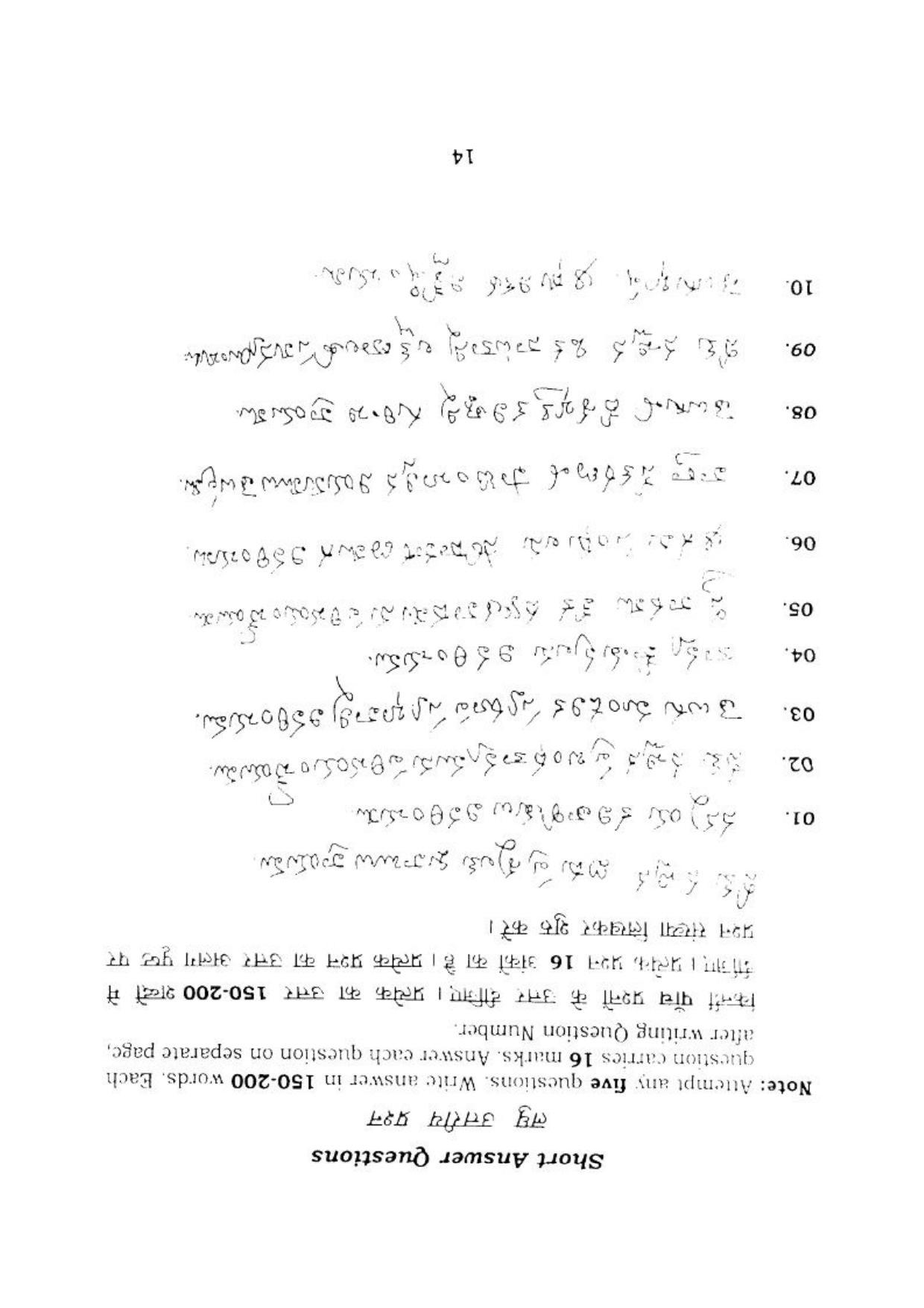 BHU RET TELUGU 2017 Question Paper - Page 16