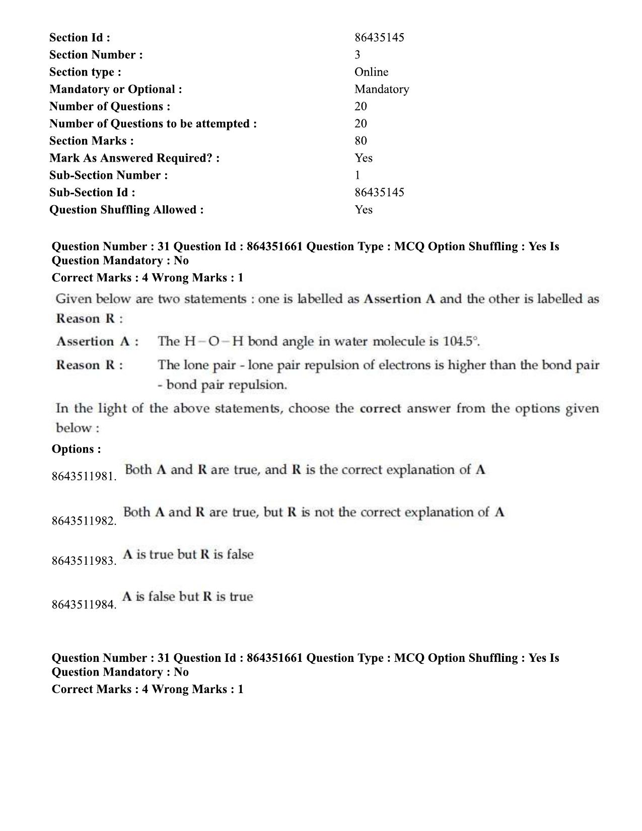 JEE Mains 2021: BTech EU (Shift 1) 16-03-2021 Question Paper - Page 36