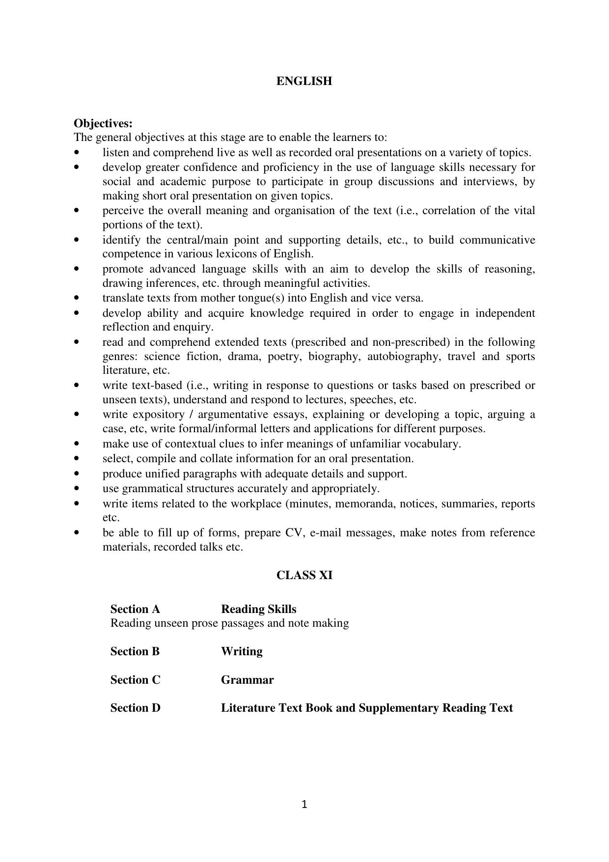 Mizoram Board (MBSE) Class 11 & 12 Syllabus - Page 6