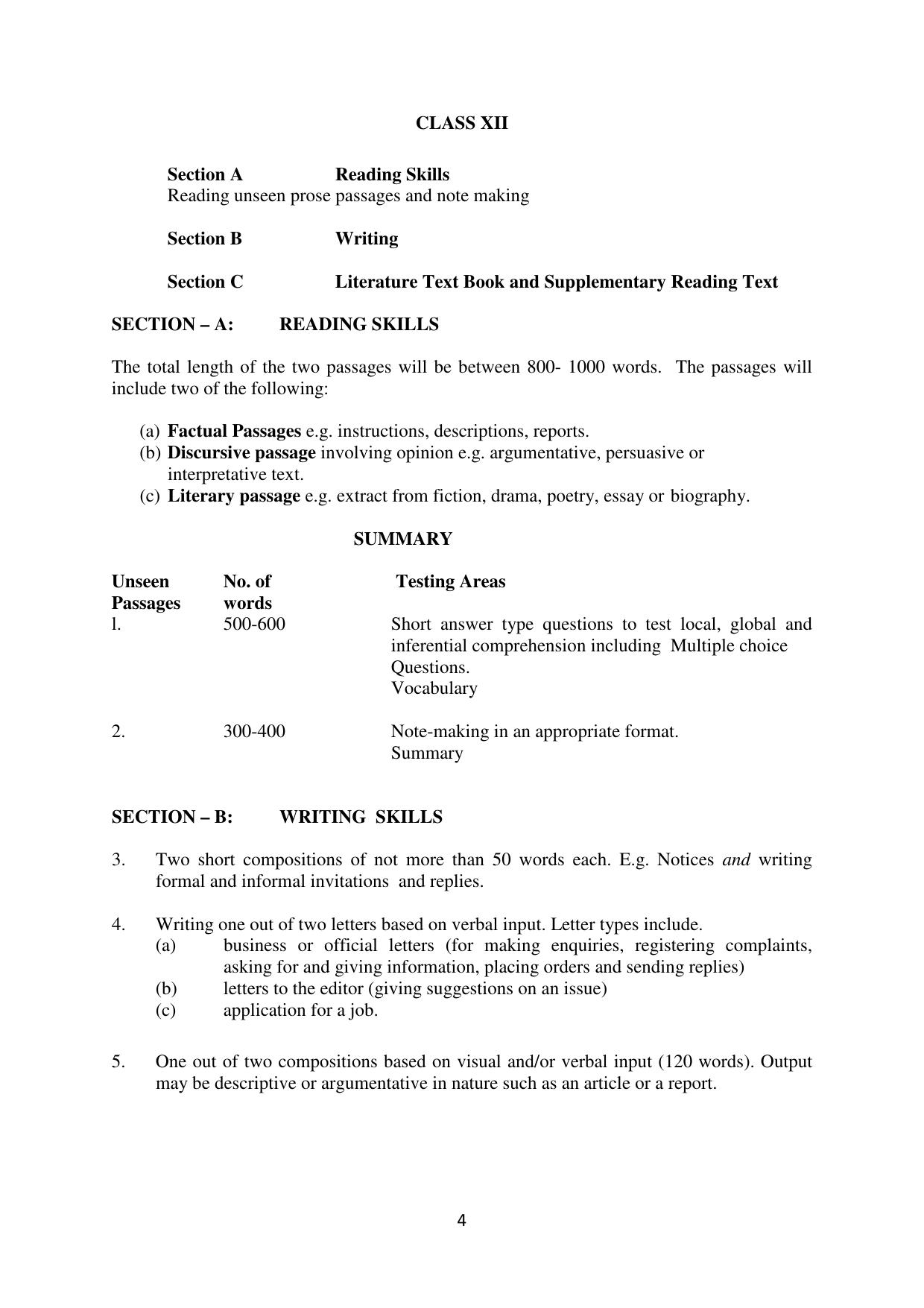 Mizoram Board (MBSE) Class 11 & 12 Syllabus - Page 9