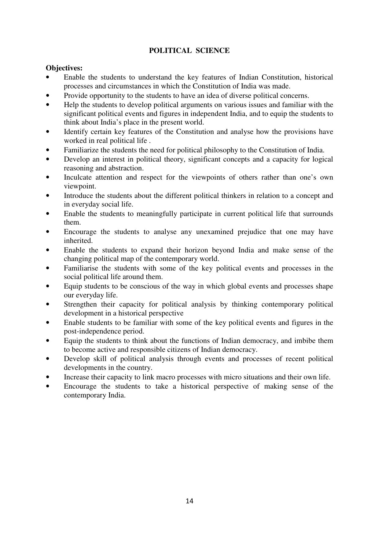 Mizoram Board (MBSE) Class 11 & 12 Syllabus - Page 19