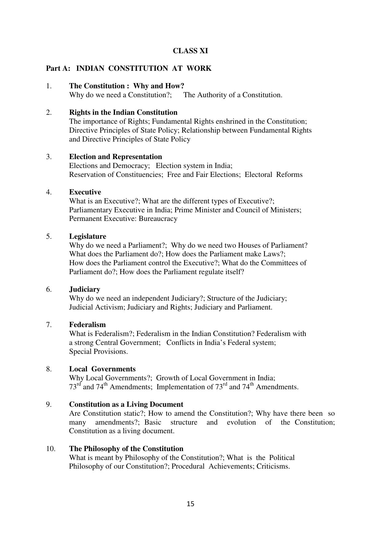 Mizoram Board (MBSE) Class 11 & 12 Syllabus - Page 20