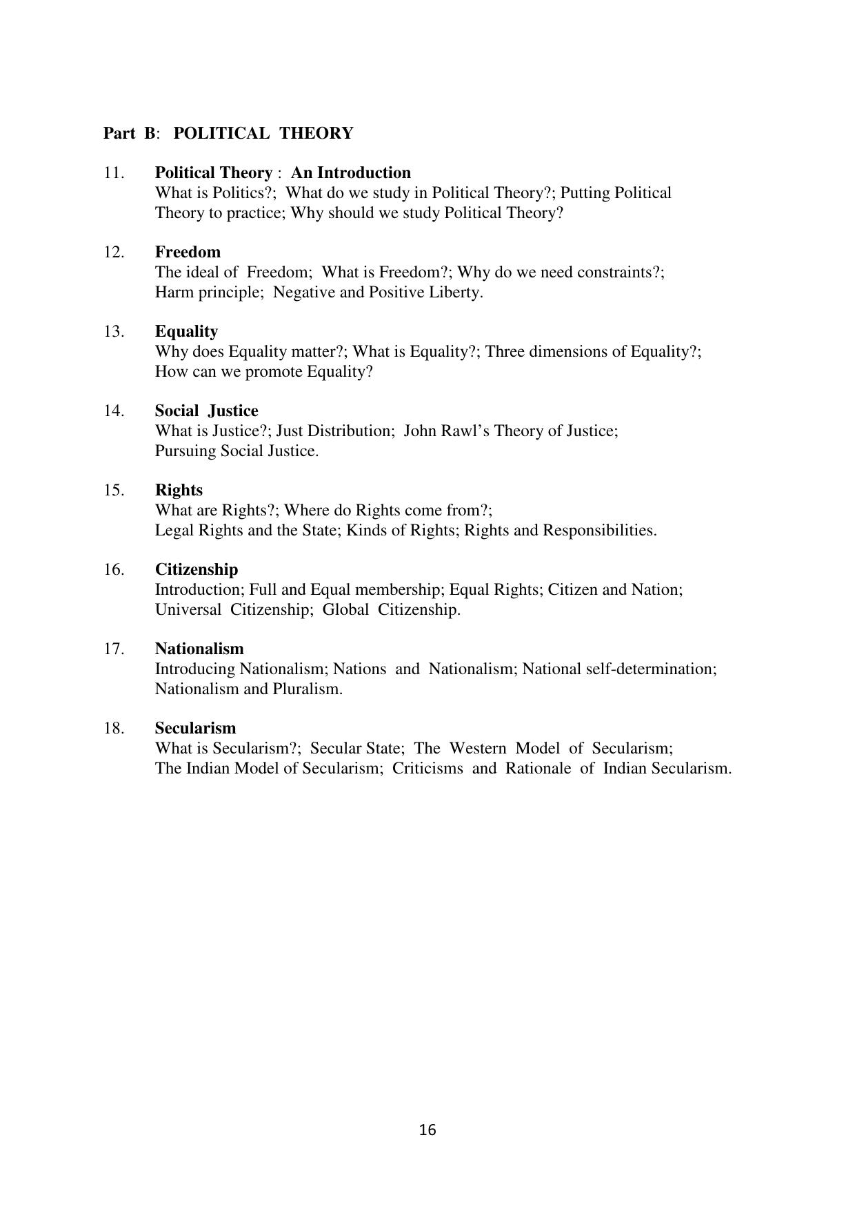 Mizoram Board (MBSE) Class 11 & 12 Syllabus - Page 21
