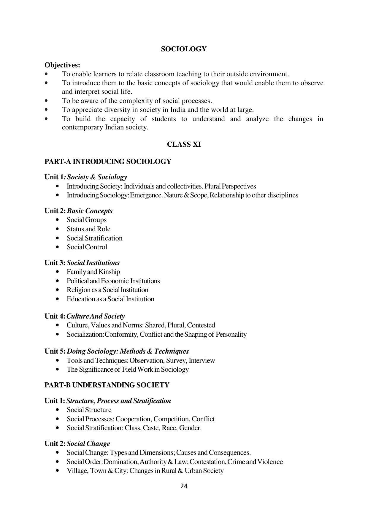 Mizoram Board (MBSE) Class 11 & 12 Syllabus - Page 29