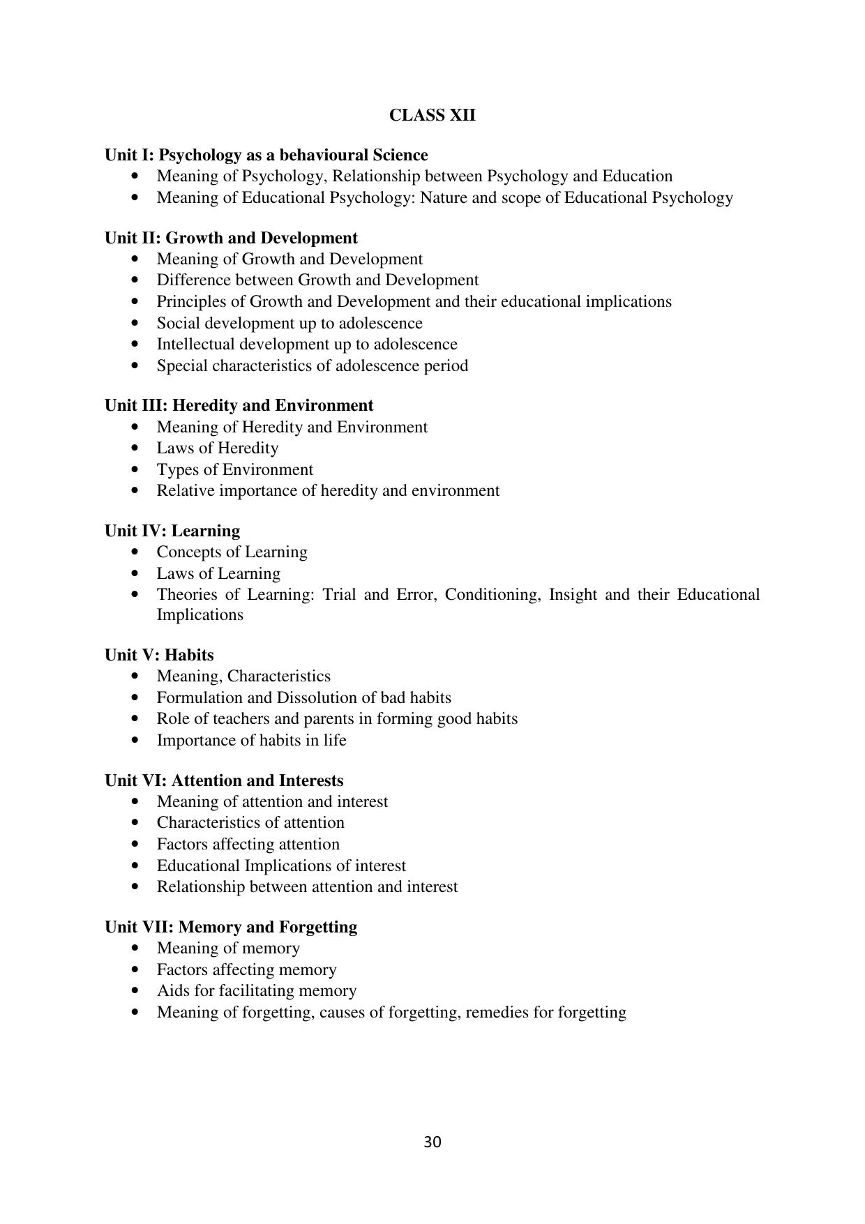 Mizoram Board (MBSE) Class 11 & 12 Syllabus - Page 35