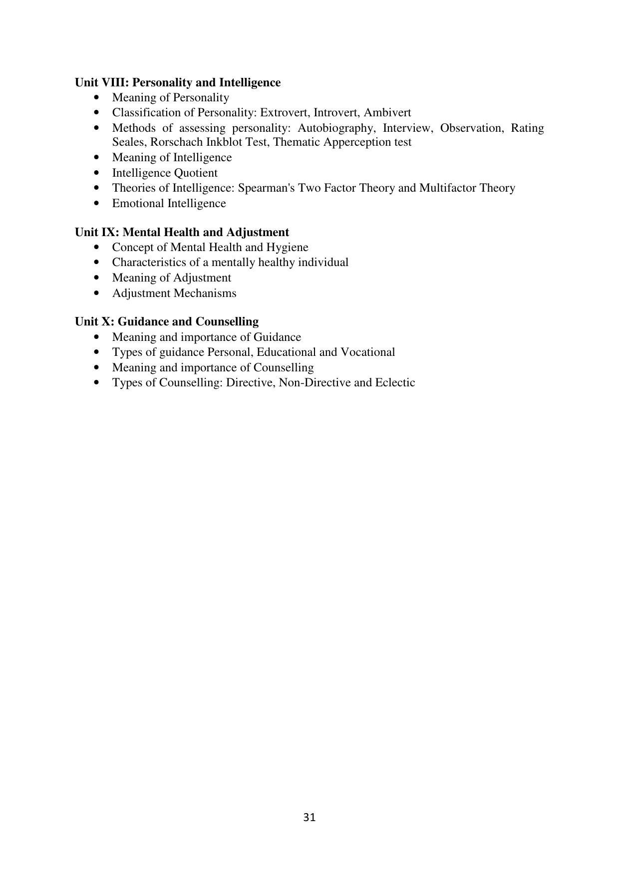 Mizoram Board (MBSE) Class 11 & 12 Syllabus - Page 36