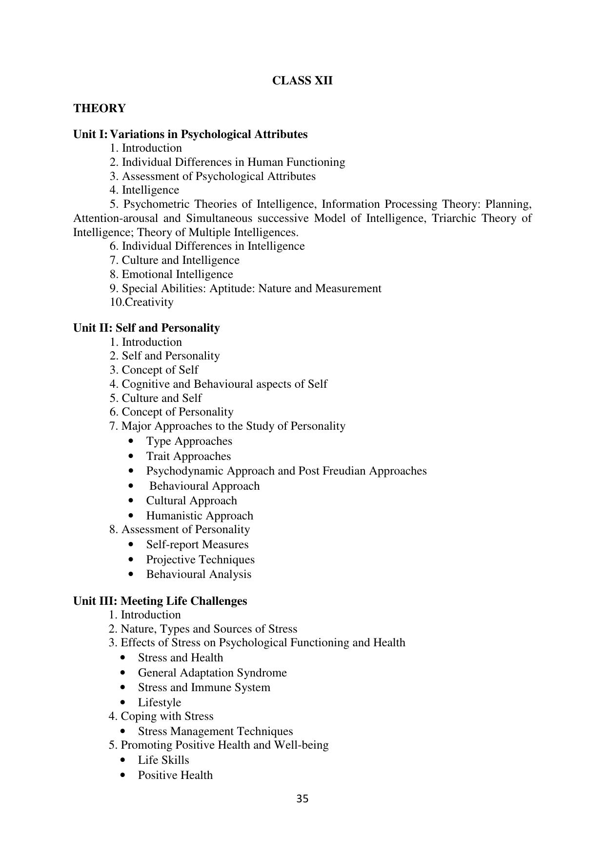 Mizoram Board (MBSE) Class 11 & 12 Syllabus - Page 40