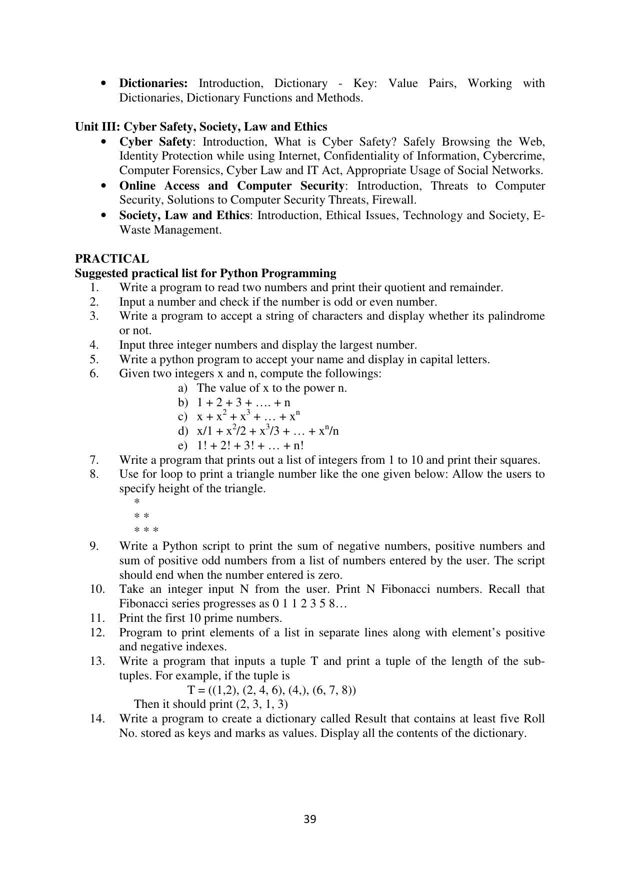 Mizoram Board (MBSE) Class 11 & 12 Syllabus - Page 44