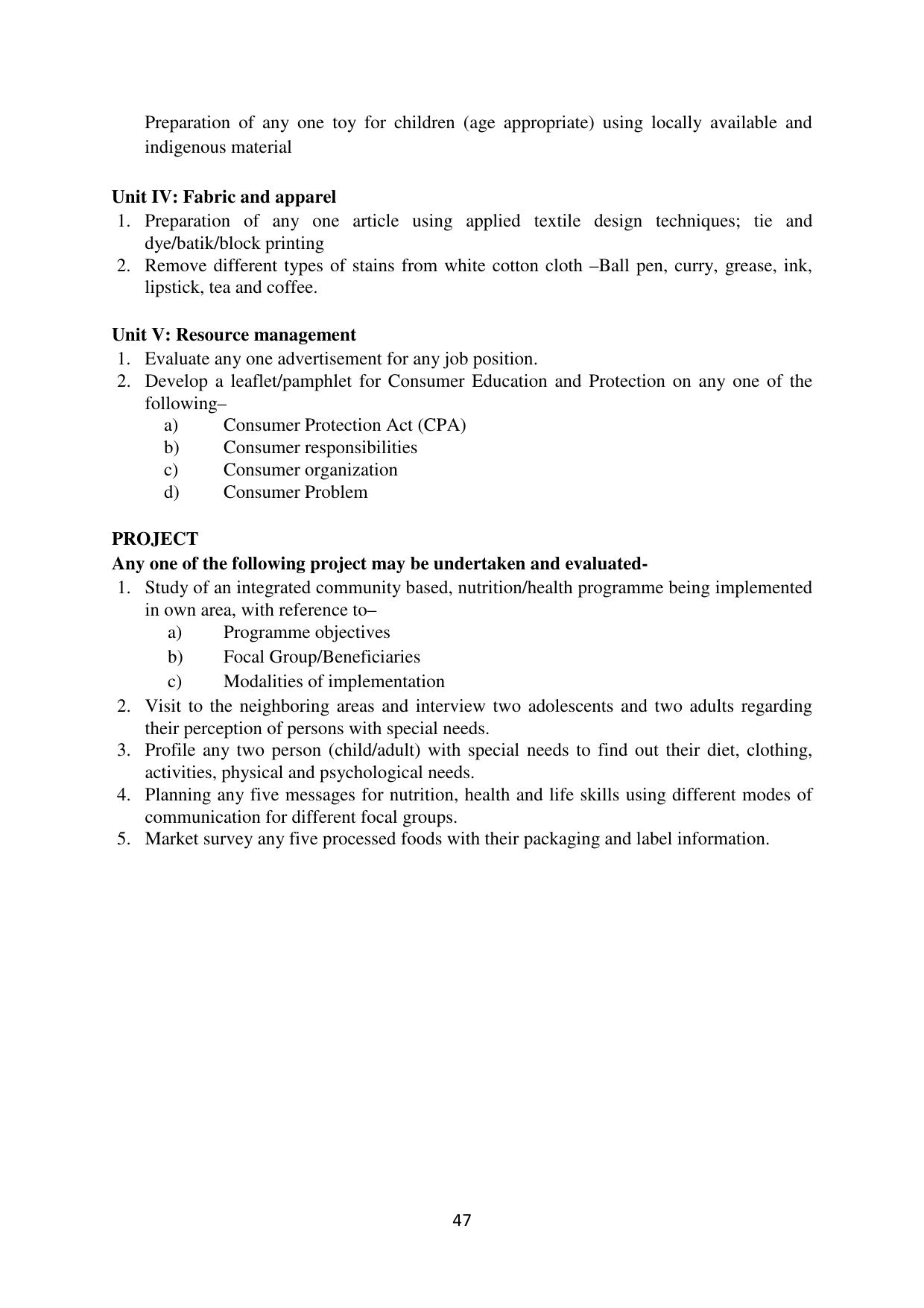 Mizoram Board (MBSE) Class 11 & 12 Syllabus - Page 52