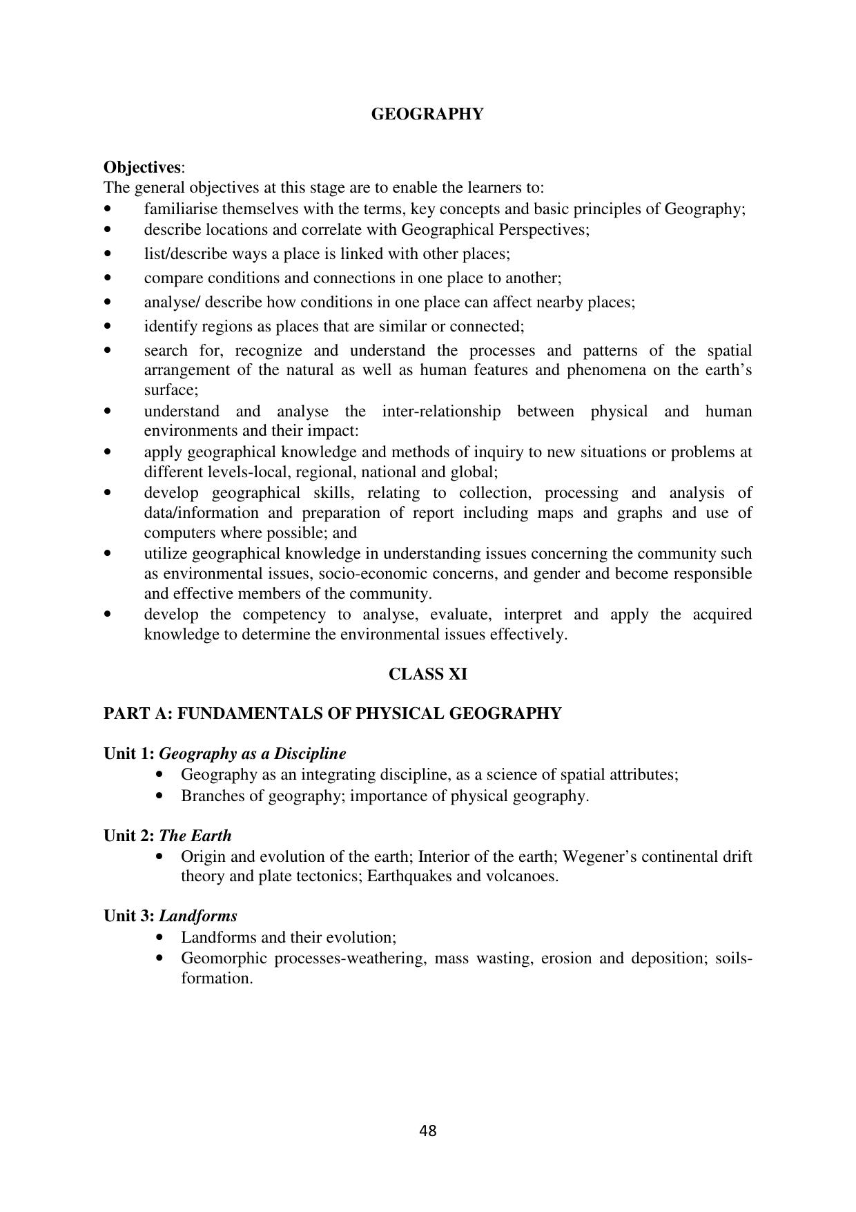 Mizoram Board (MBSE) Class 11 & 12 Syllabus - Page 53