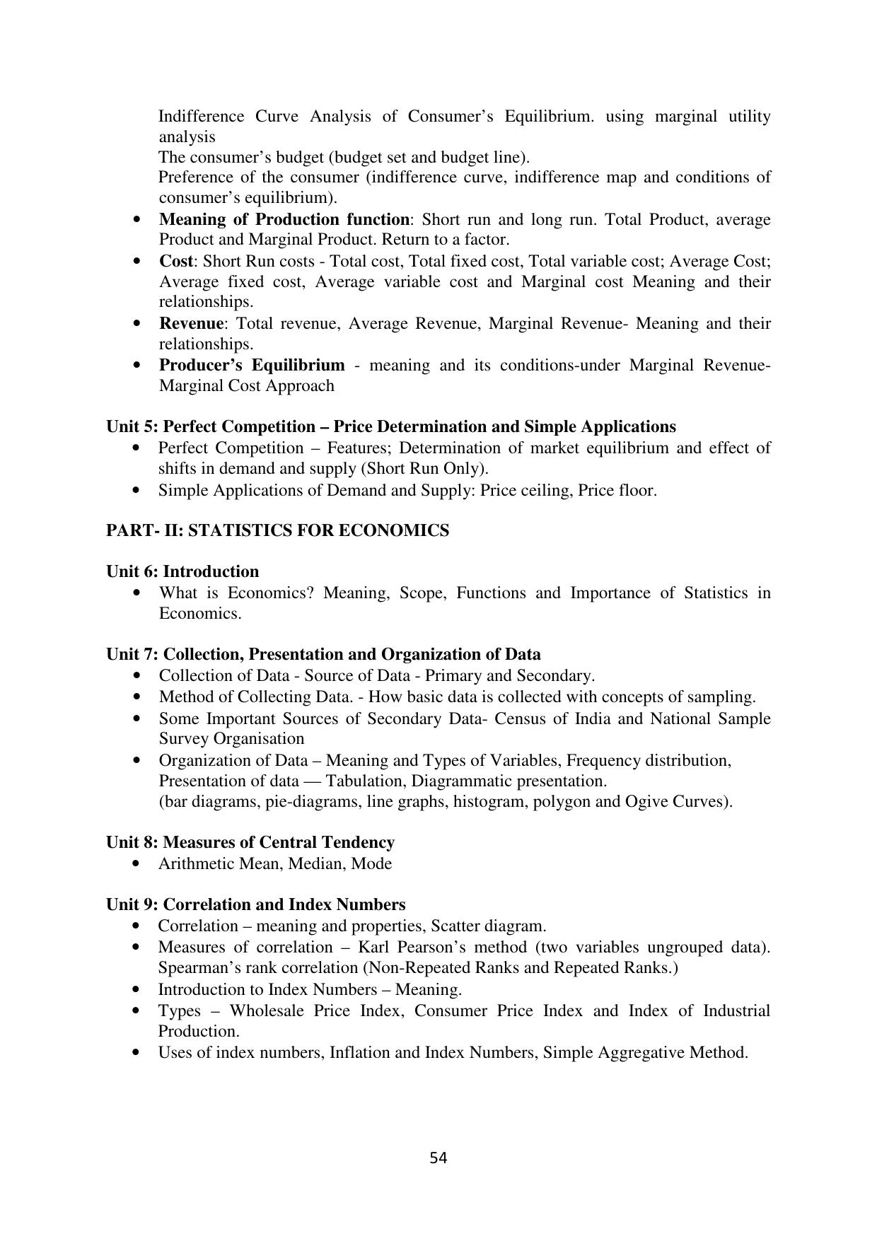 Mizoram Board (MBSE) Class 11 & 12 Syllabus - Page 59