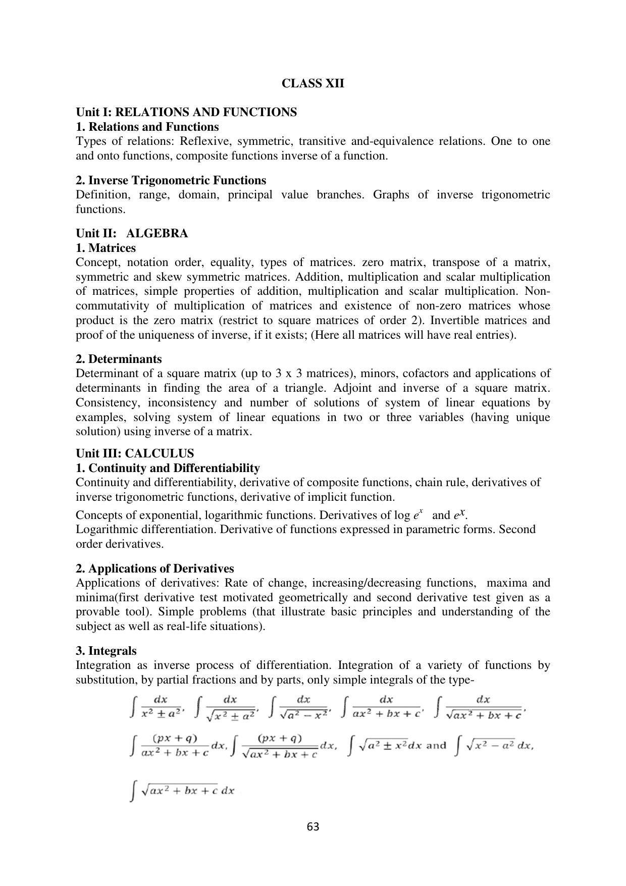 Mizoram Board (MBSE) Class 11 & 12 Syllabus - Page 68