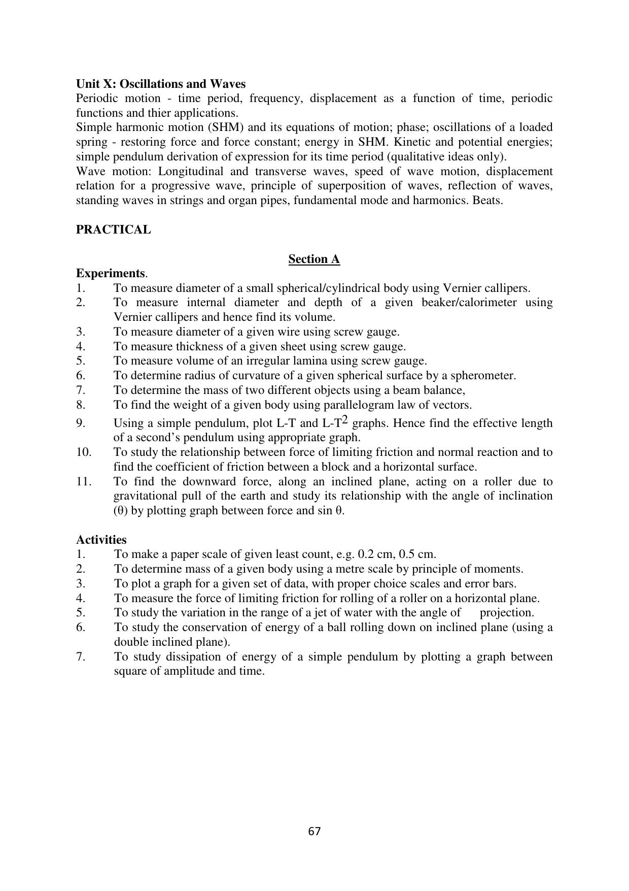 Mizoram Board (MBSE) Class 11 & 12 Syllabus - Page 72