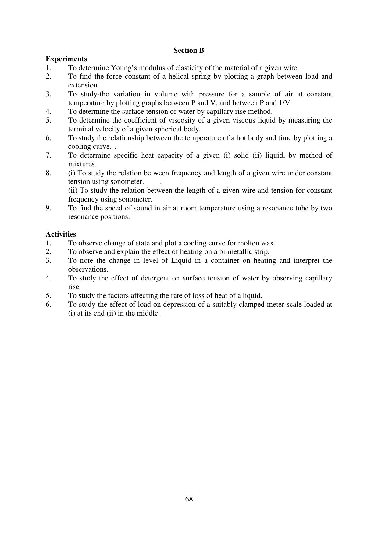 Mizoram Board (MBSE) Class 11 & 12 Syllabus - Page 73