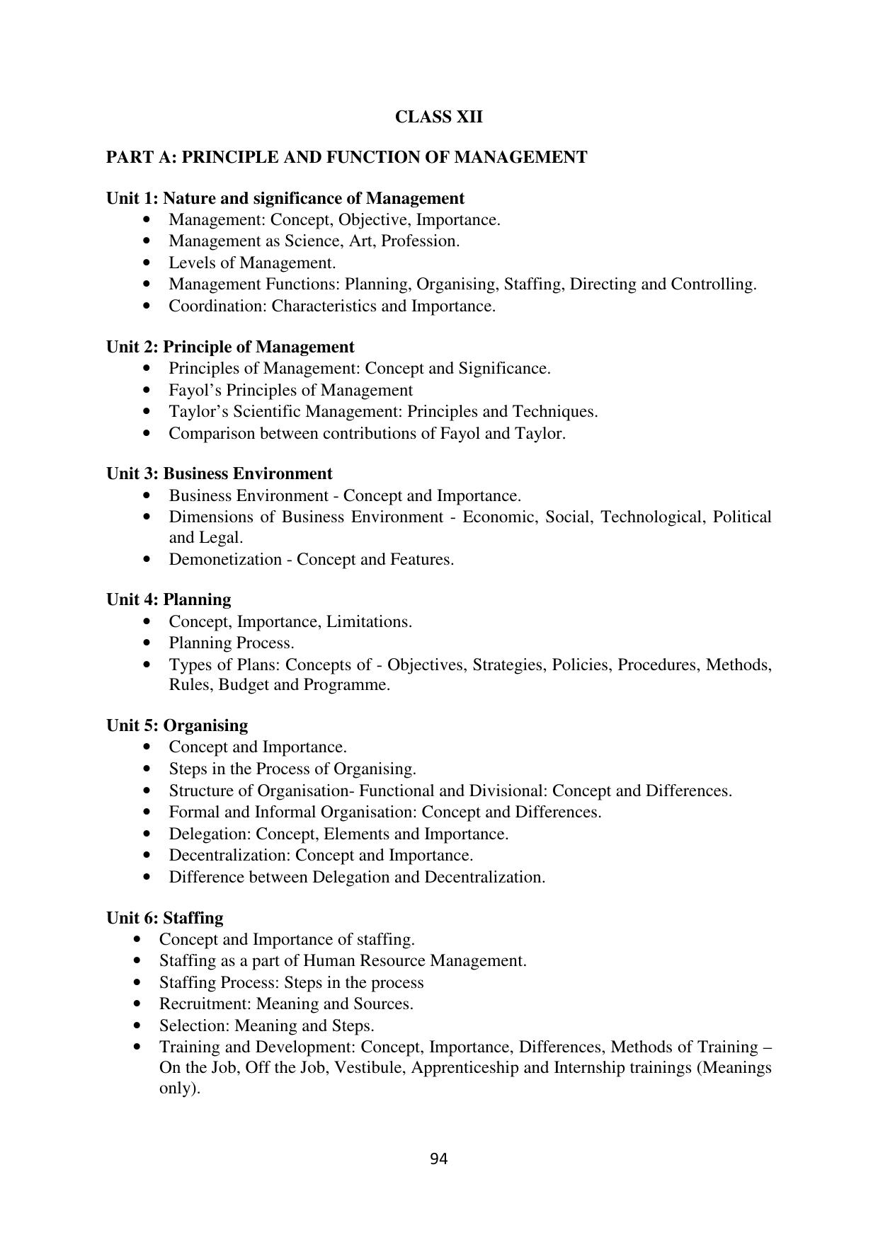 Mizoram Board (MBSE) Class 11 & 12 Syllabus - Page 99