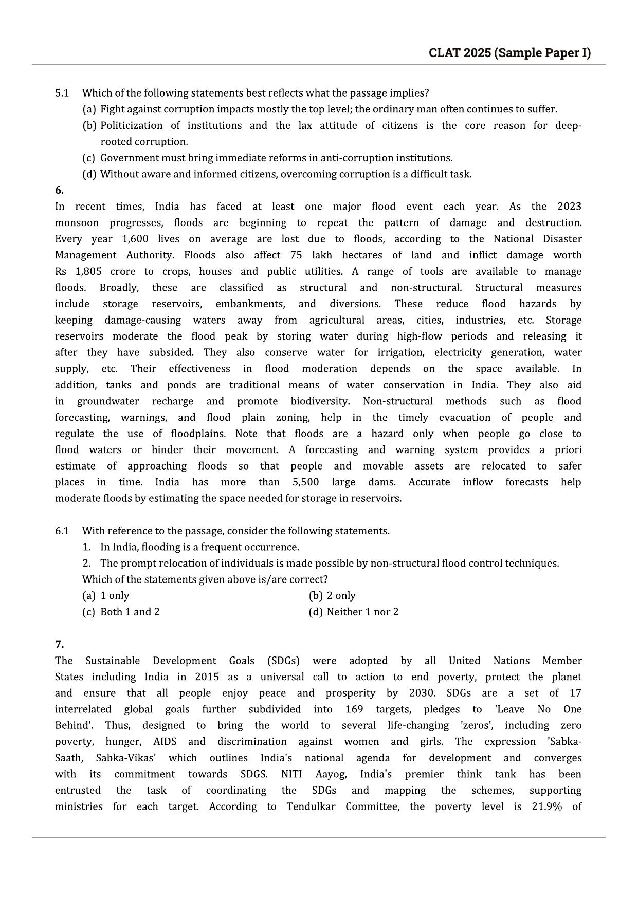 CLAT 2025 Sample Paper - 1 - Page 4