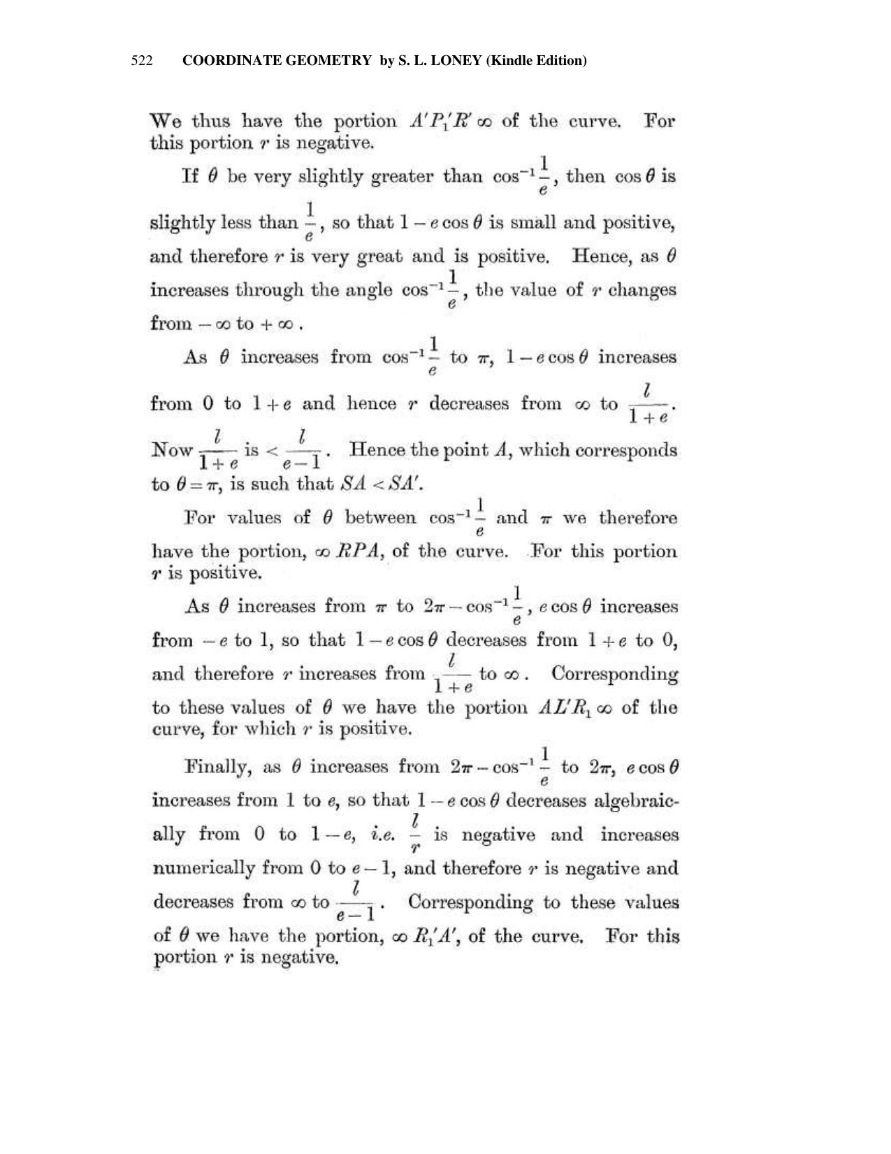 Chapter 14: Polar Equation Of A Conic Being the Pole - SL Loney Solutions: The Elements of Coordinate Geometry - Page 4