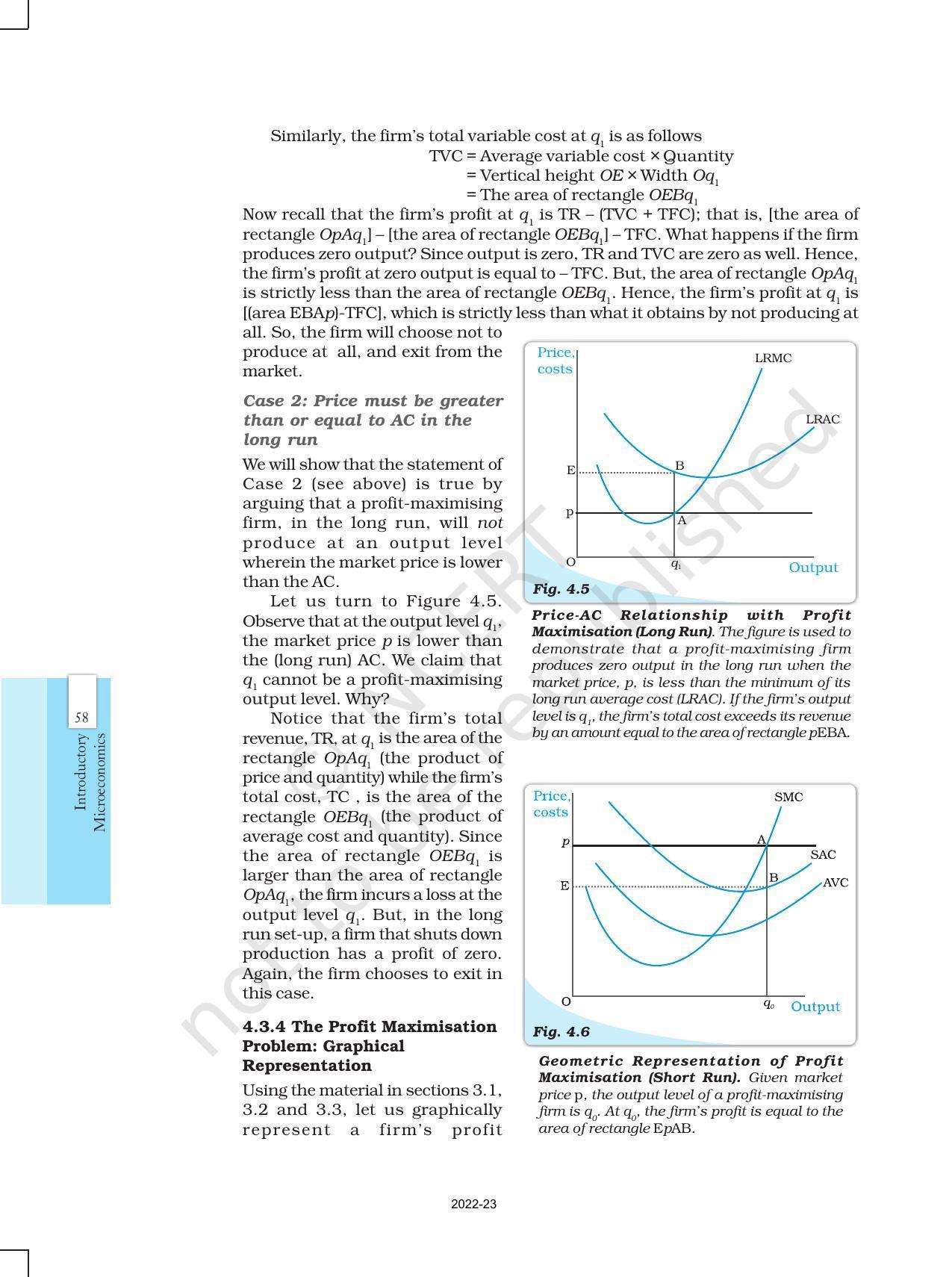 NCERT Book for Class 12 Economics (Microeconomics) Chapter 4 The Theory of the Firm under Perfect Competition - Page 6