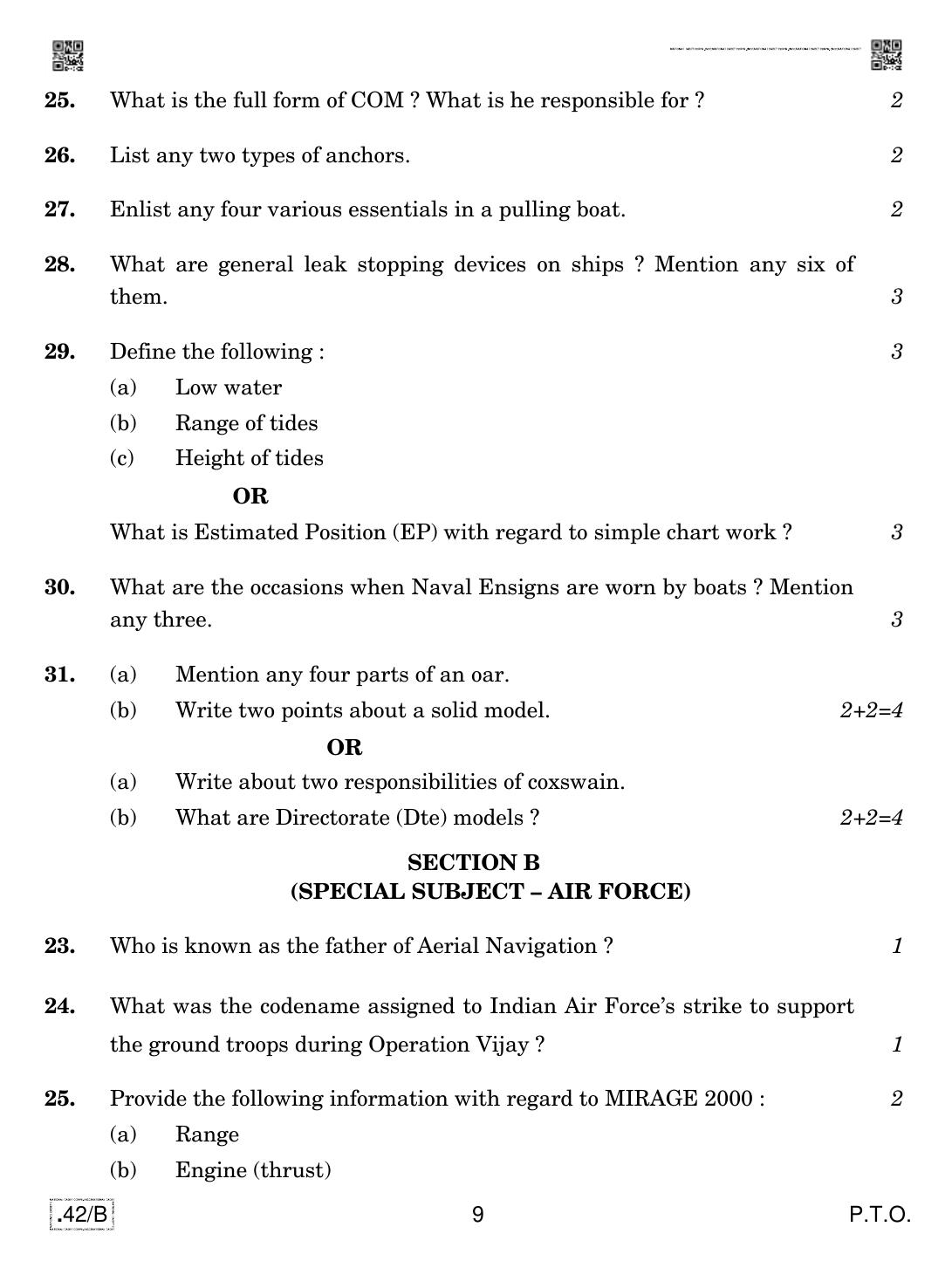 CBSE Class 12 NCC 2020 Compartment Question Paper - Page 9
