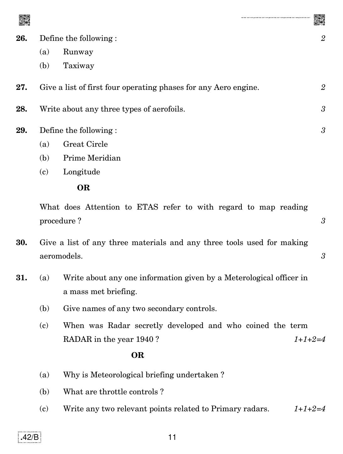 CBSE Class 12 NCC 2020 Compartment Question Paper - Page 11