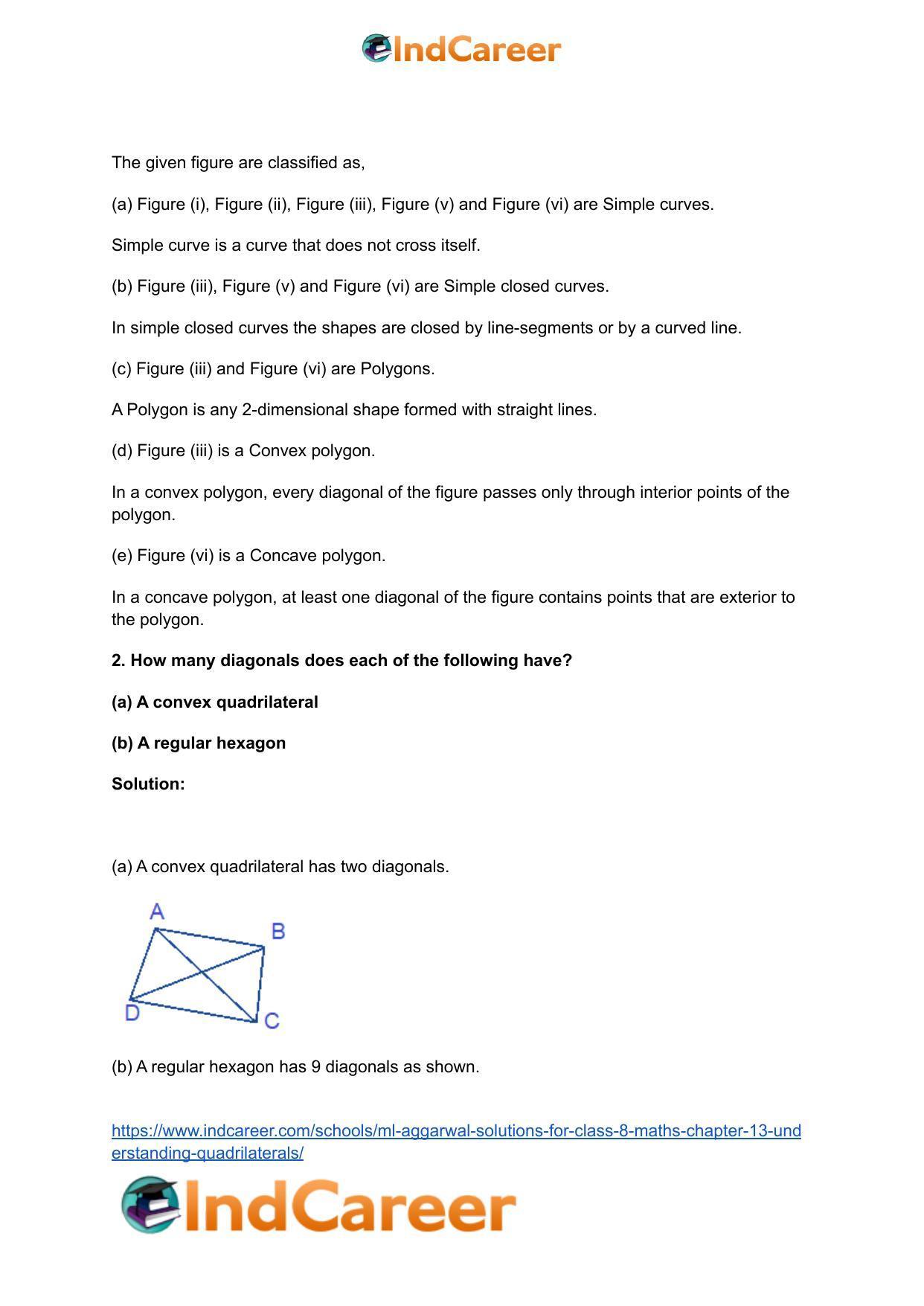 ML Aggarwal Solutions for Class 8 Maths Chapter 13- Understanding Quadrilaterals - Page 3