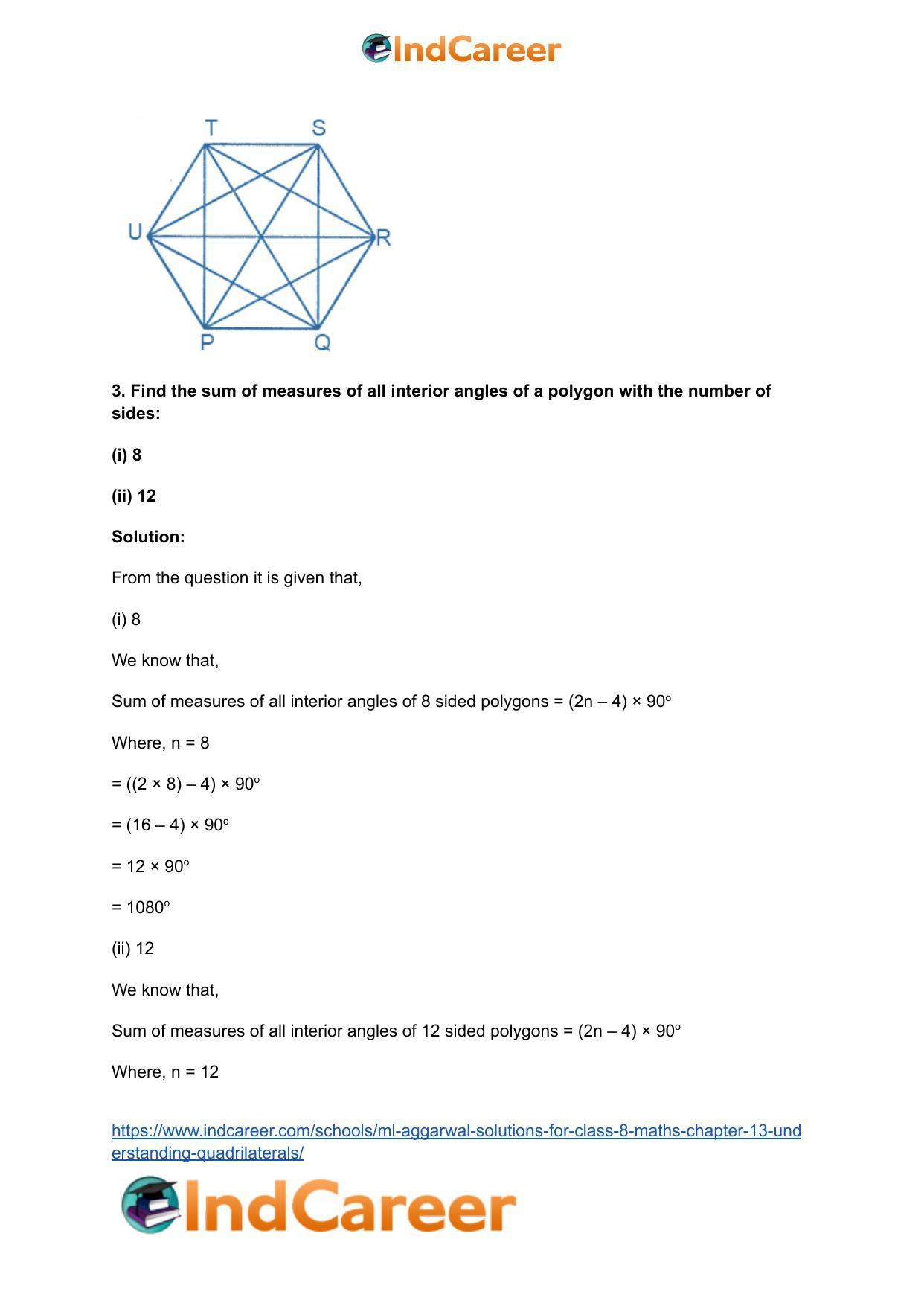 ML Aggarwal Solutions for Class 8 Maths Chapter 13- Understanding Quadrilaterals - Page 4