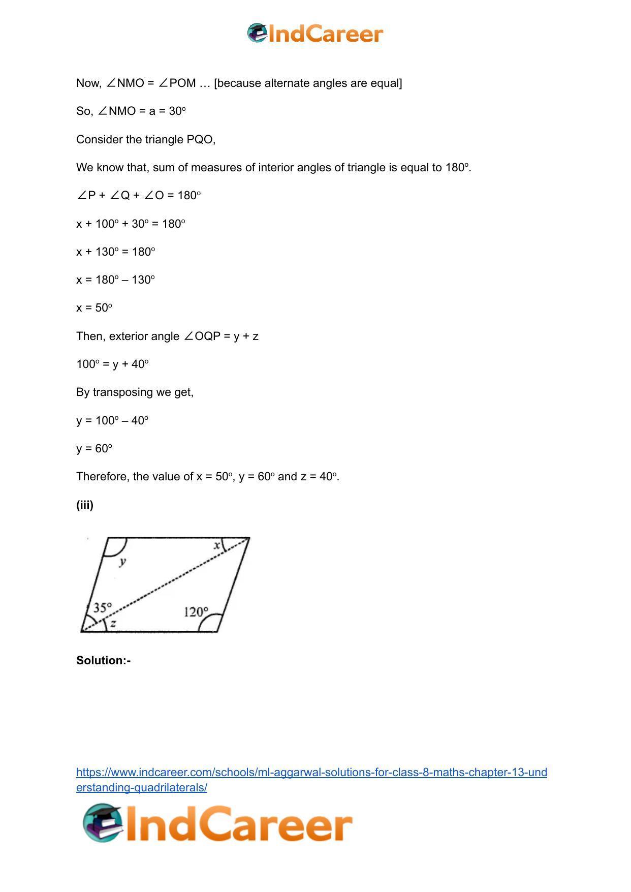 ML Aggarwal Solutions for Class 8 Maths Chapter 13- Understanding Quadrilaterals - Page 28