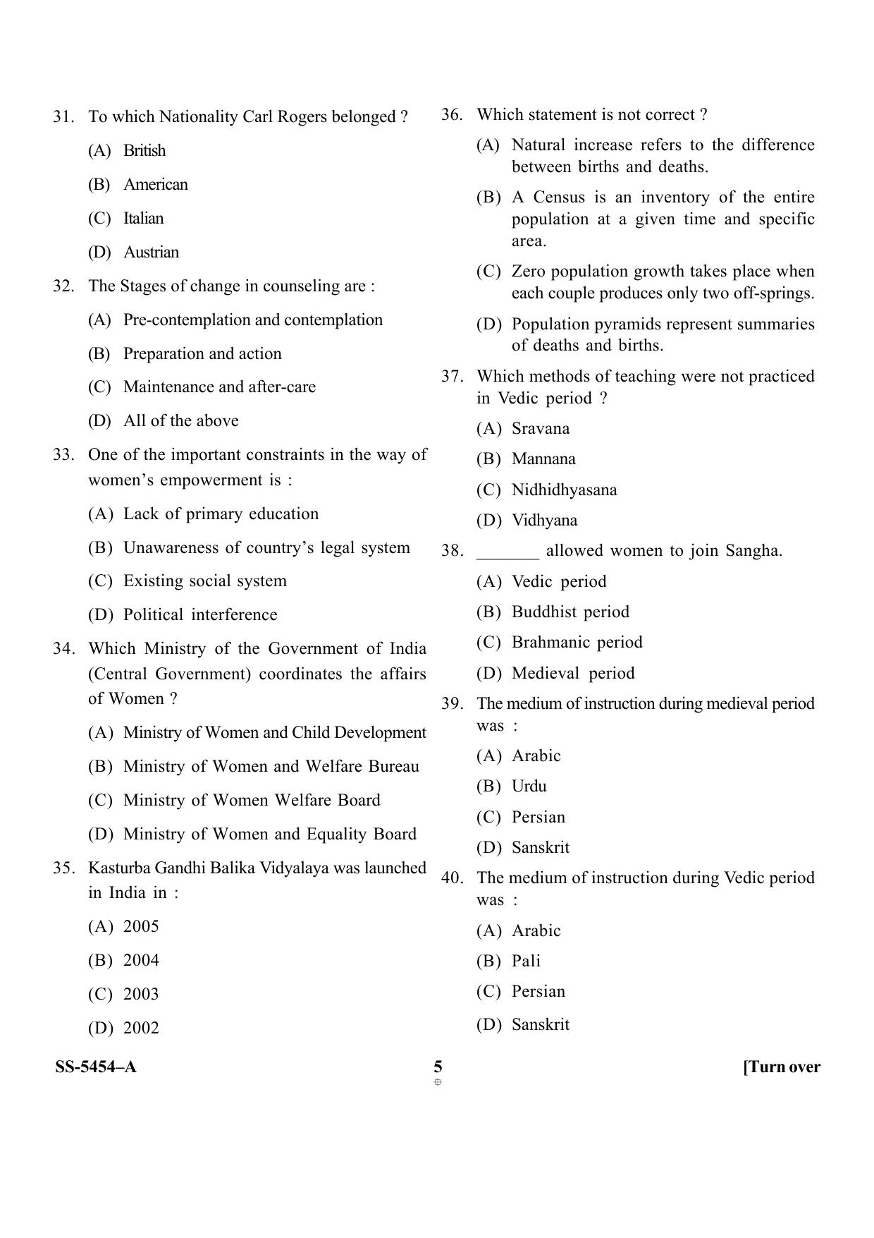 KUET 2023 M.Ed Question Paper - Page 20