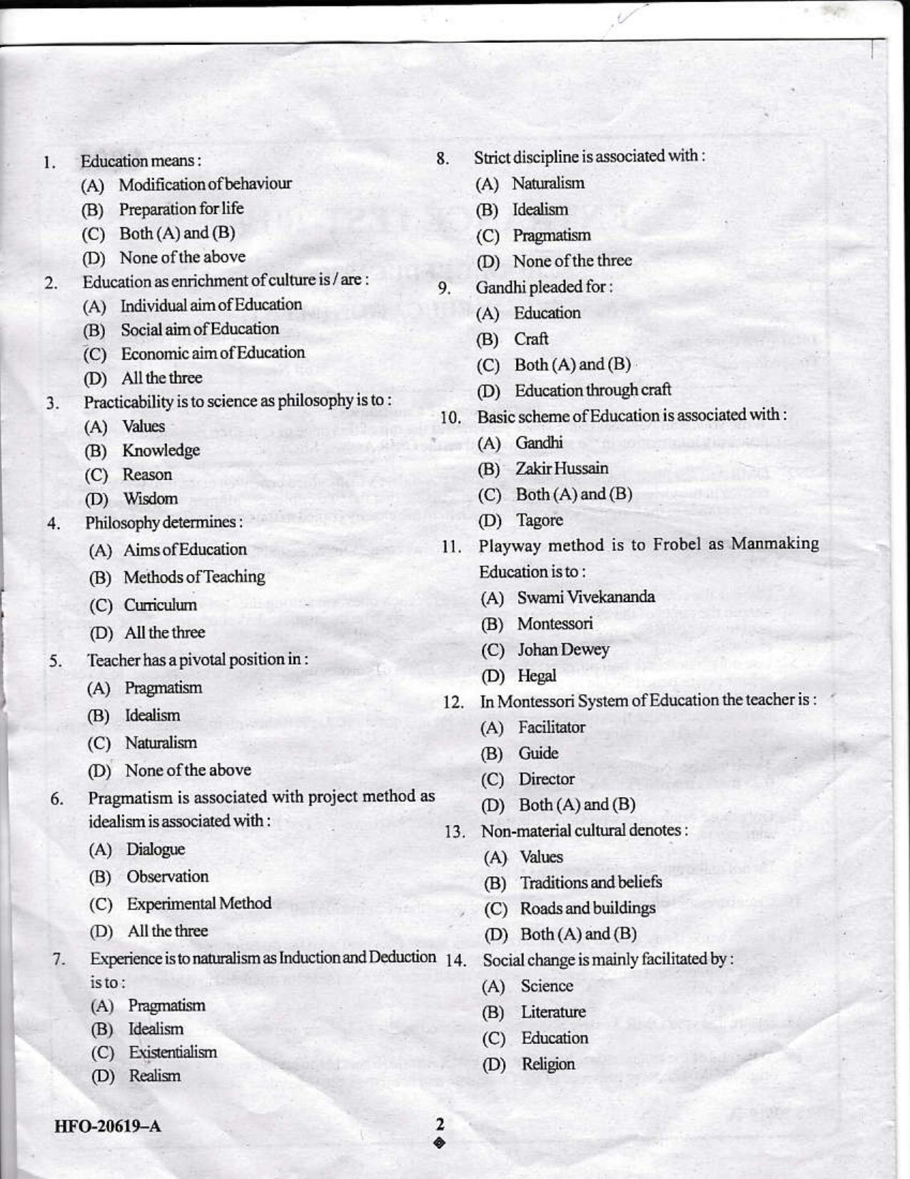 KUET 2023 M.Ed Question Paper - Page 24