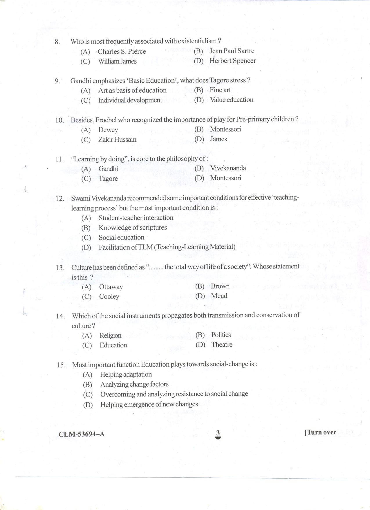 KUET 2023 M.Ed Question Paper - Page 51