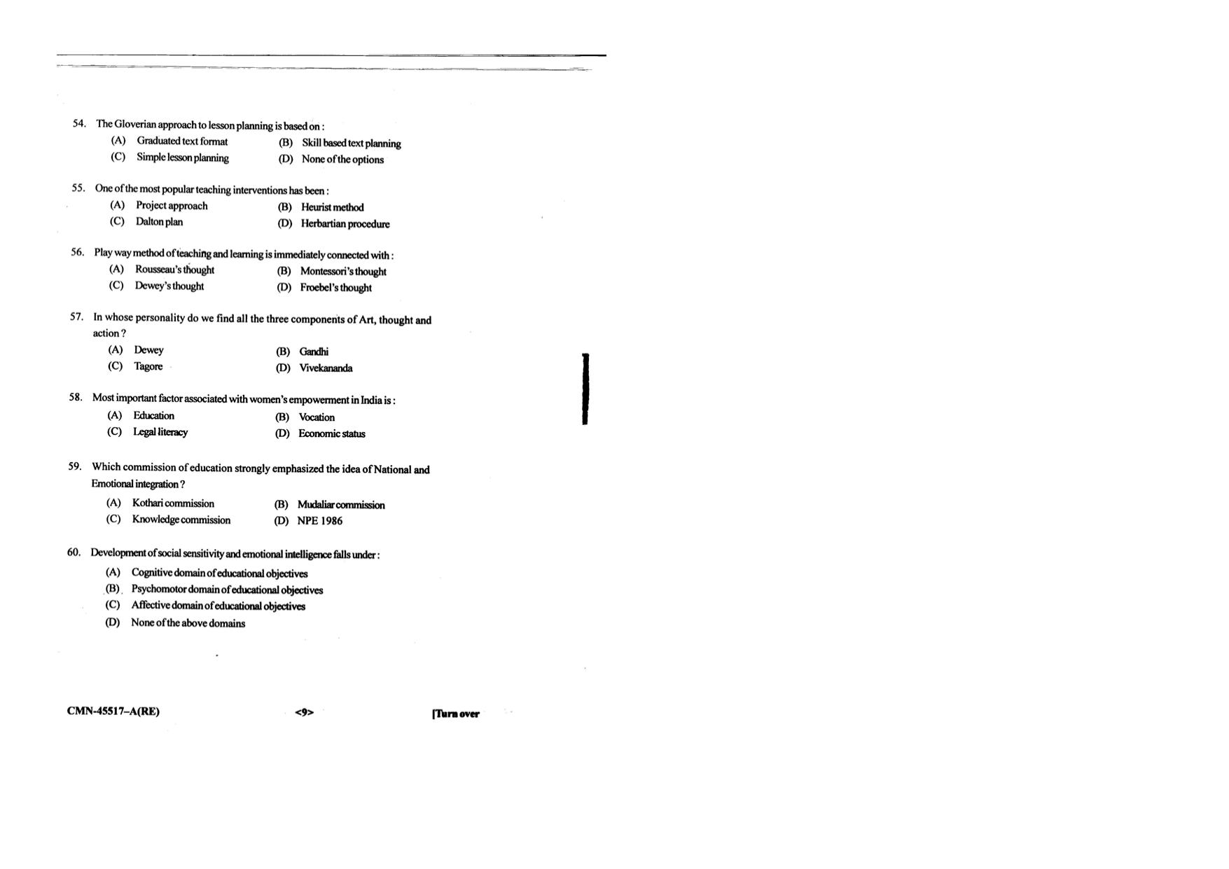 KUET 2023 M.Ed Question Paper - Page 65