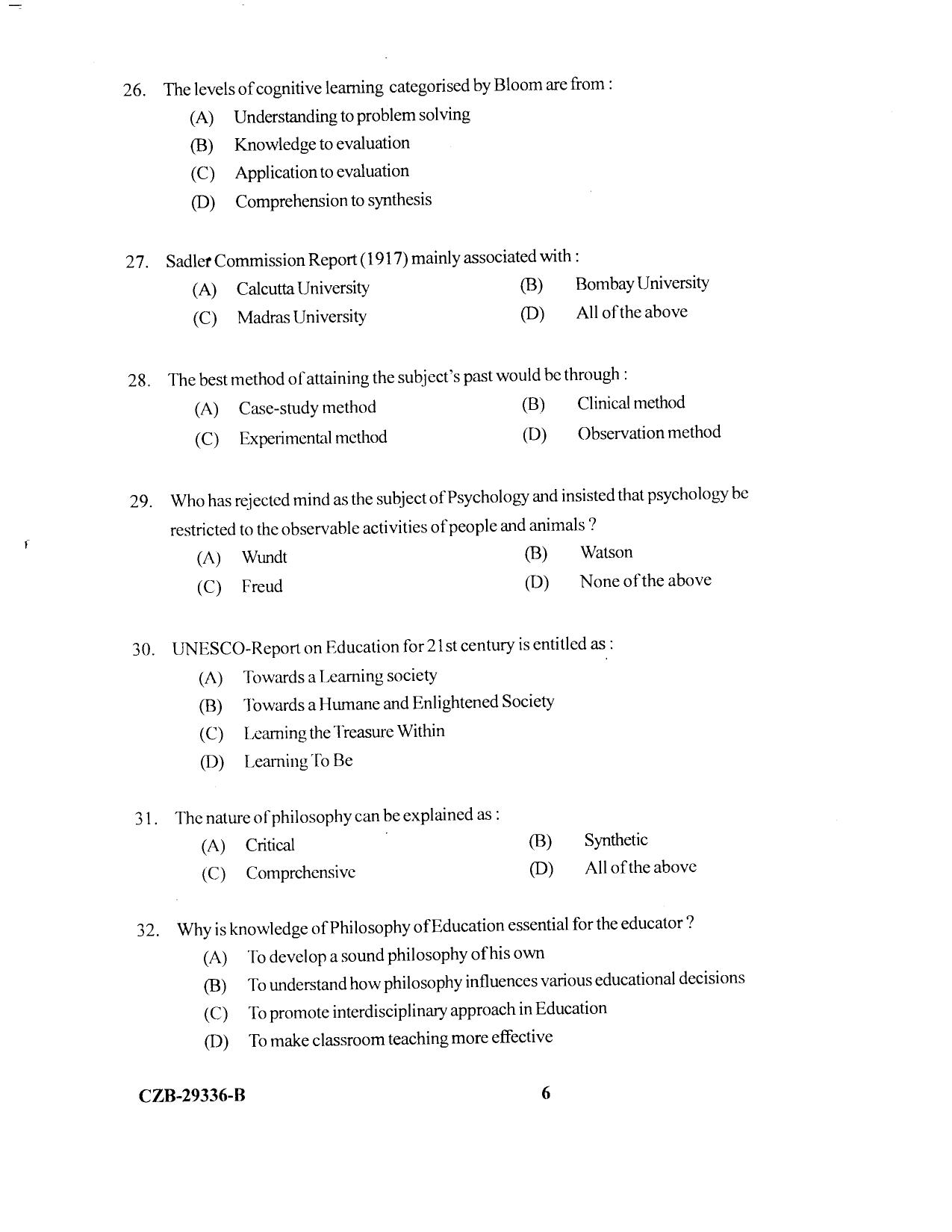 KUET 2023 M.Ed Question Paper - Page 71