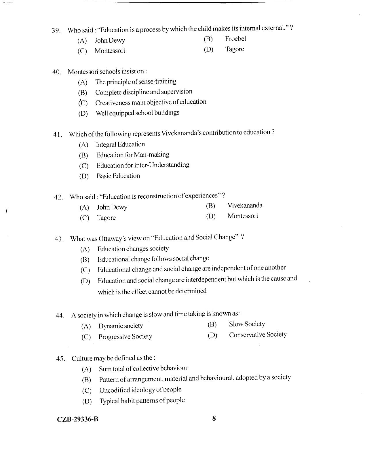 KUET 2023 M.Ed Question Paper - Page 73