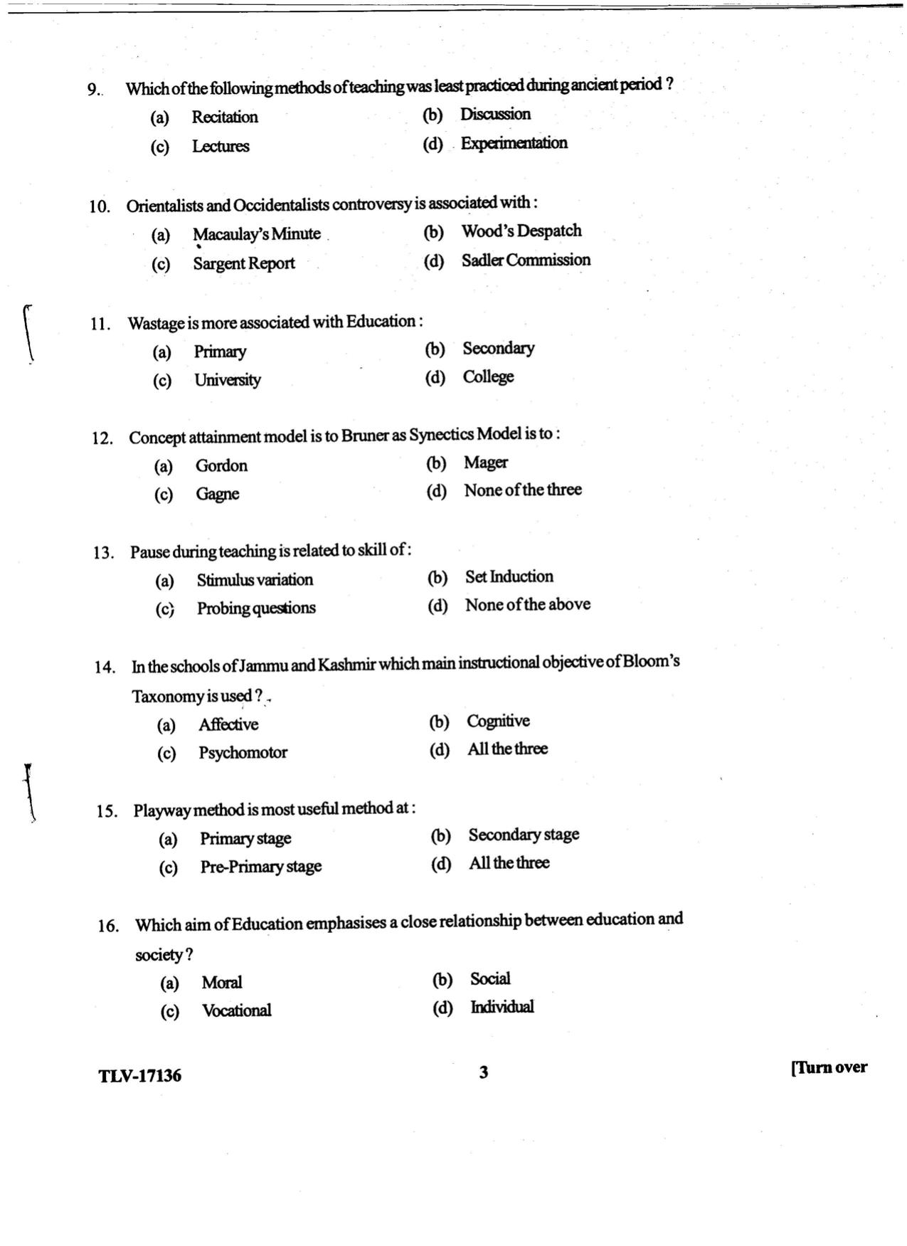 KUET 2023 M.Ed Question Paper - Page 77