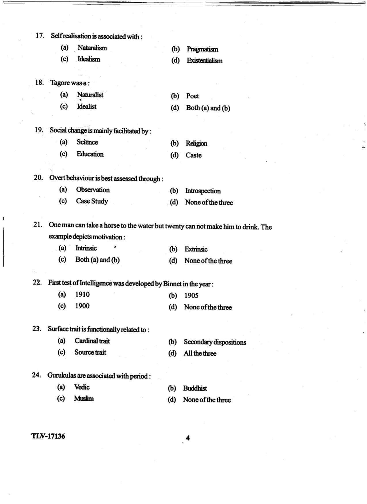 KUET 2023 M.Ed Question Paper - Page 78