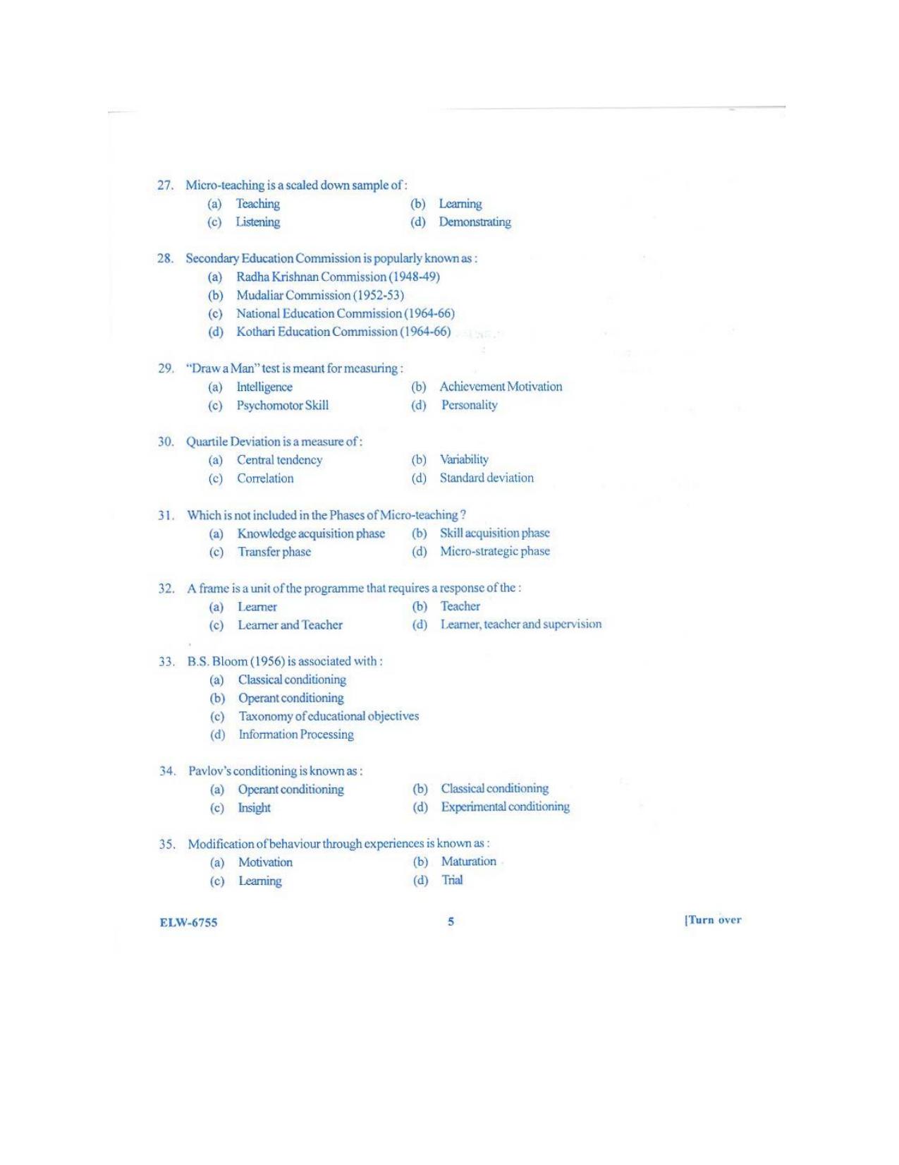 KUET 2023 M.Ed Question Paper - Page 87