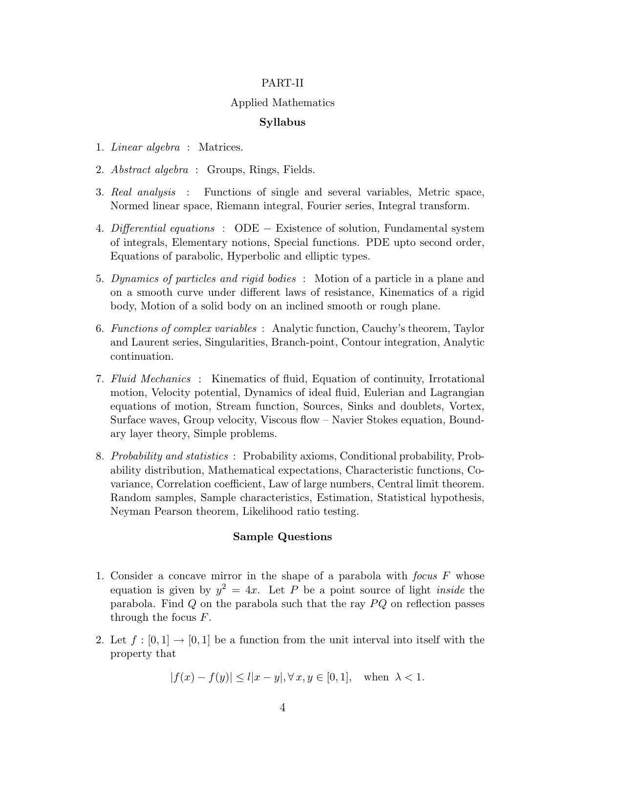 ISI Admission Test JRF in Physics and Applied Mathematics PHB 2016 Sample Paper - Page 4